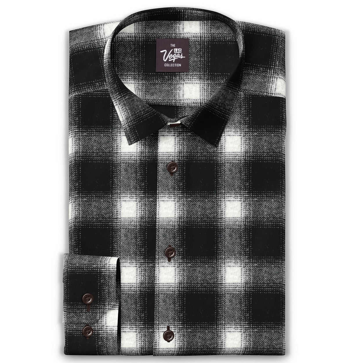Everyday Flannel Long Sleeve Shirt - Black & White Plaid - Cozy Casual Wear for Men & Women - Perfect for Fall, Winter & Outdoor Activities