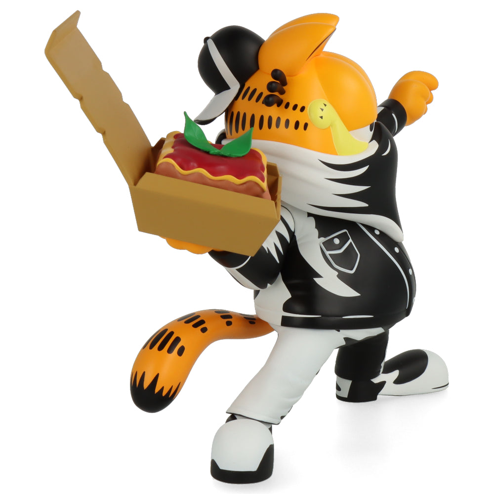 Garfield Lasagna Bomber Jacket by Ndikol - Fun Cartoon Character Coat for Cosplay, Halloween & Casual Wear