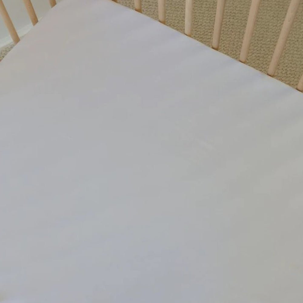 100% Organic Bamboo Fitted Sheet - Queen Size White - Soft Breathable Bed Sheet for Comfortable Sleep & Eco-Friendly Home Decor