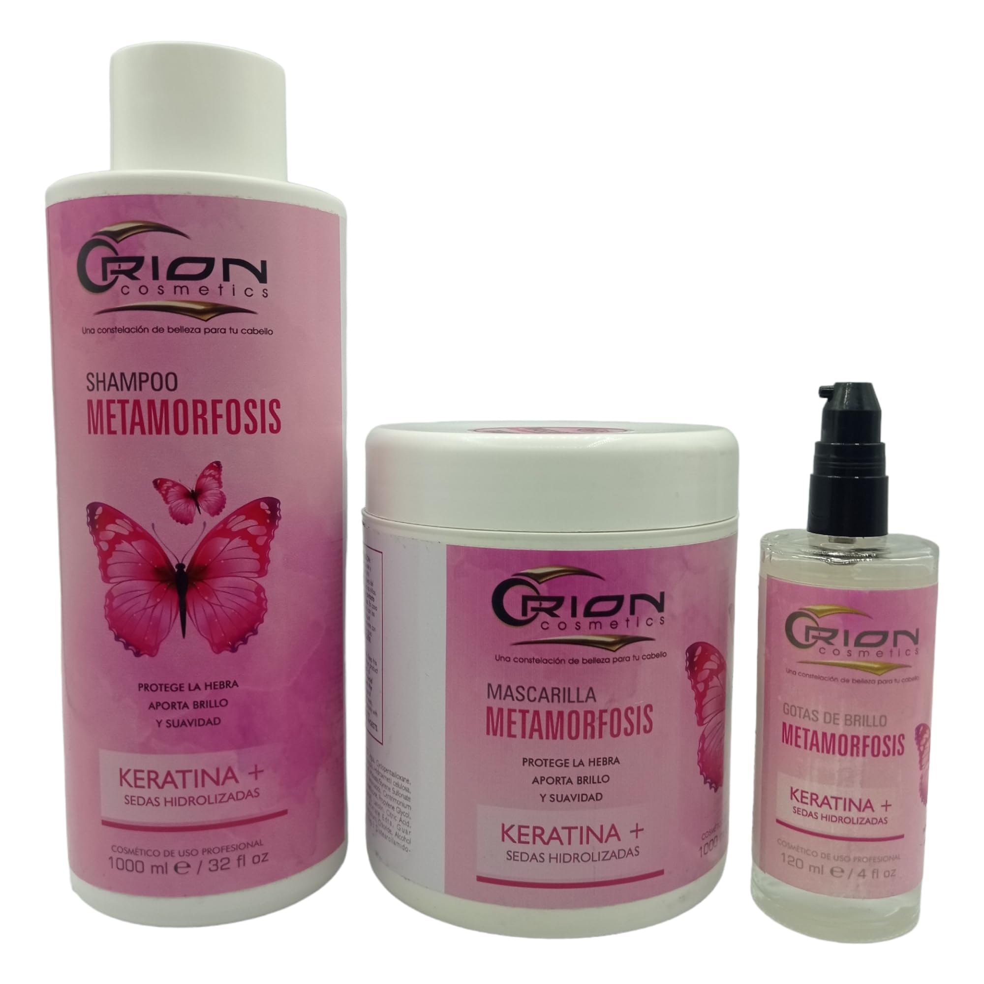 3 Step Metamorphosis Hair Care Kit - Shampoo, Mask & Glitter Drops for Protection, Softness & Shine | Repairs, Nourishes & Conditions Damaged Hair | Anti-Frizz Treatment for Salon-Quality Results at Home | Perfect for Daily Hair Care & Special Occasions