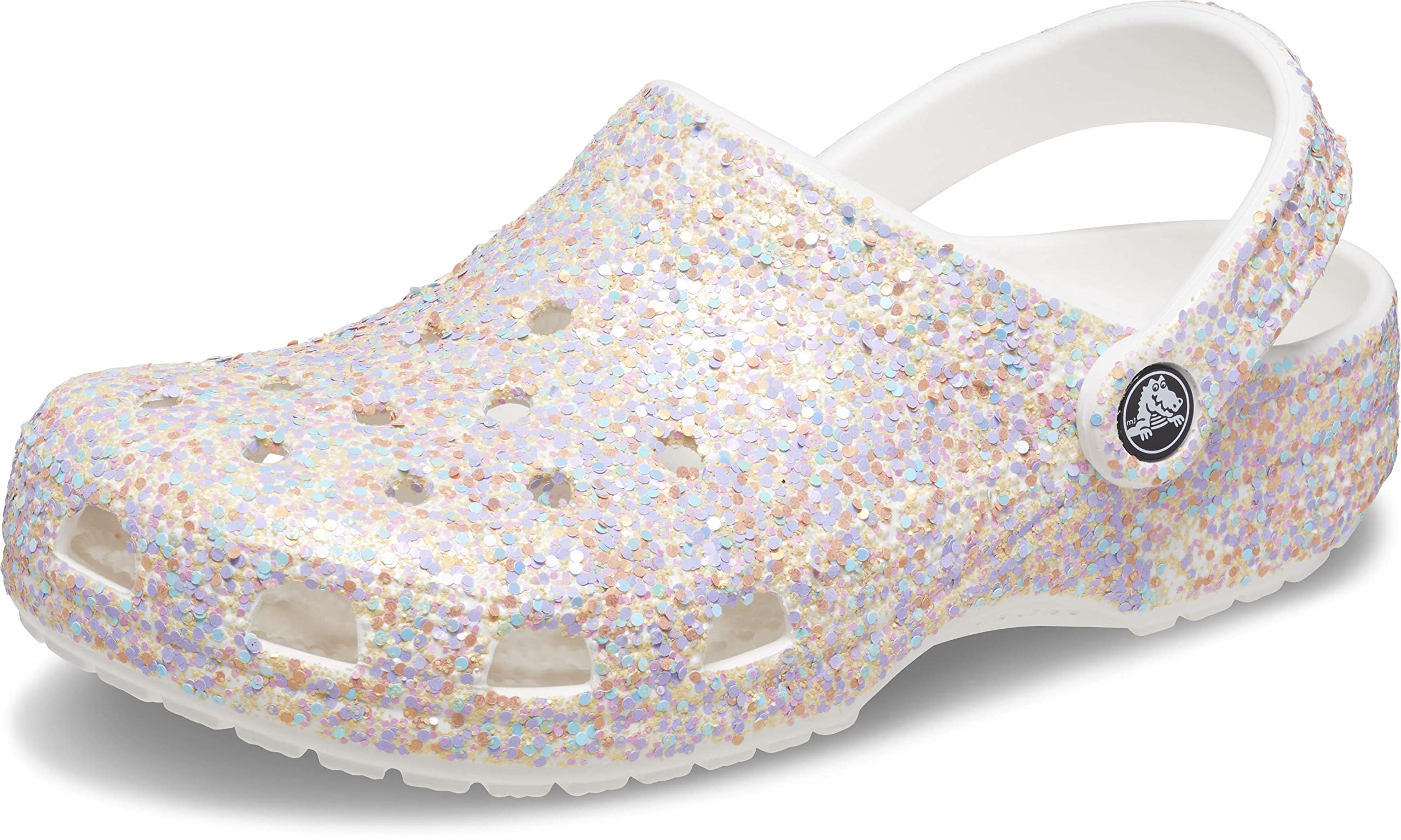 Crocs Unisex Adult Classic Glitter Clog | Comfortable Slip-On Shoes for Men & Women | Perfect for Casual Wear, Beach, Pool & Indoor Use