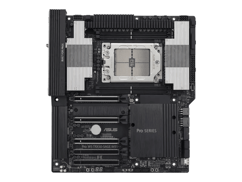 ASUS AMD Pro WS TRX50 SAGE WIFI sTR5 CEB Workstation Motherboard - High Performance for 3D Rendering, Video Editing & CAD Workstations