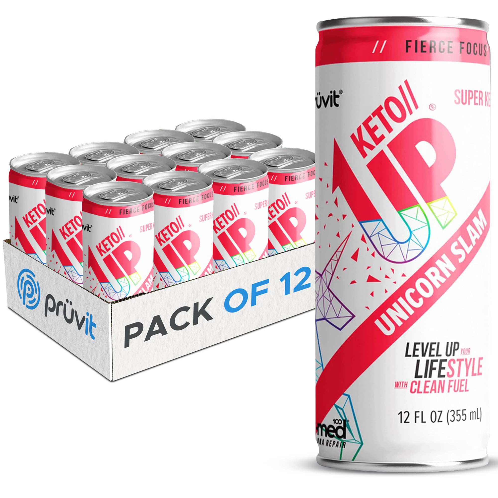 Unicorn Slam Keto Up® Ready-to-Drink Ketones Supplement - 12 Pack for Enhanced Focus & Energy | Perfect for Workouts, Office & Active Lifestyles - Men & Women