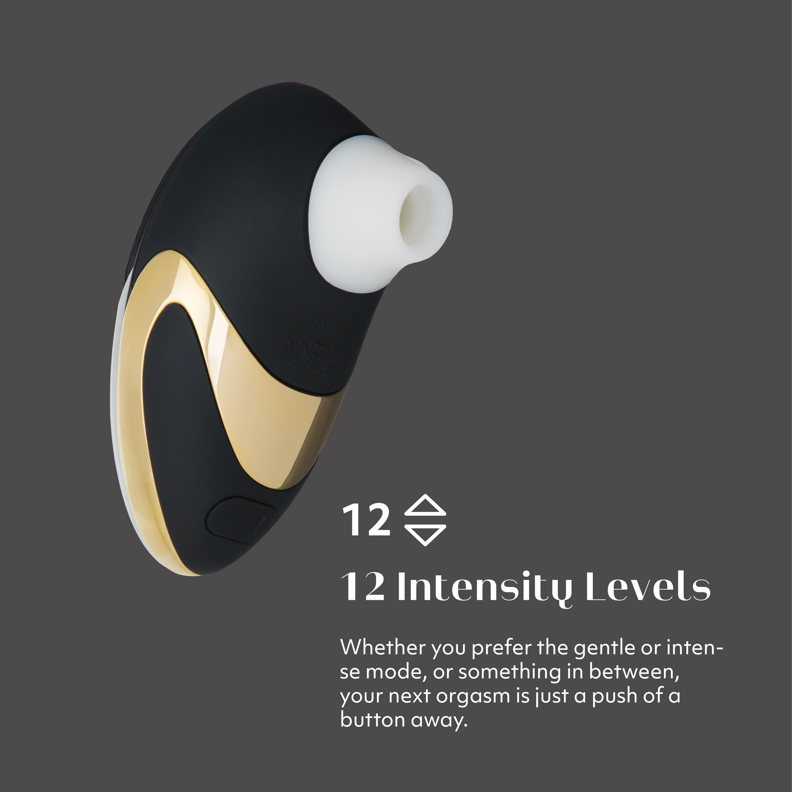 Womanizer W500 Clitoral Stimulator - 12 Suction Speeds, Waterproof, Rechargeable Adult Toy for Women & Couples | Black Gold | Perfect for Solo Play & Partner Intimacy