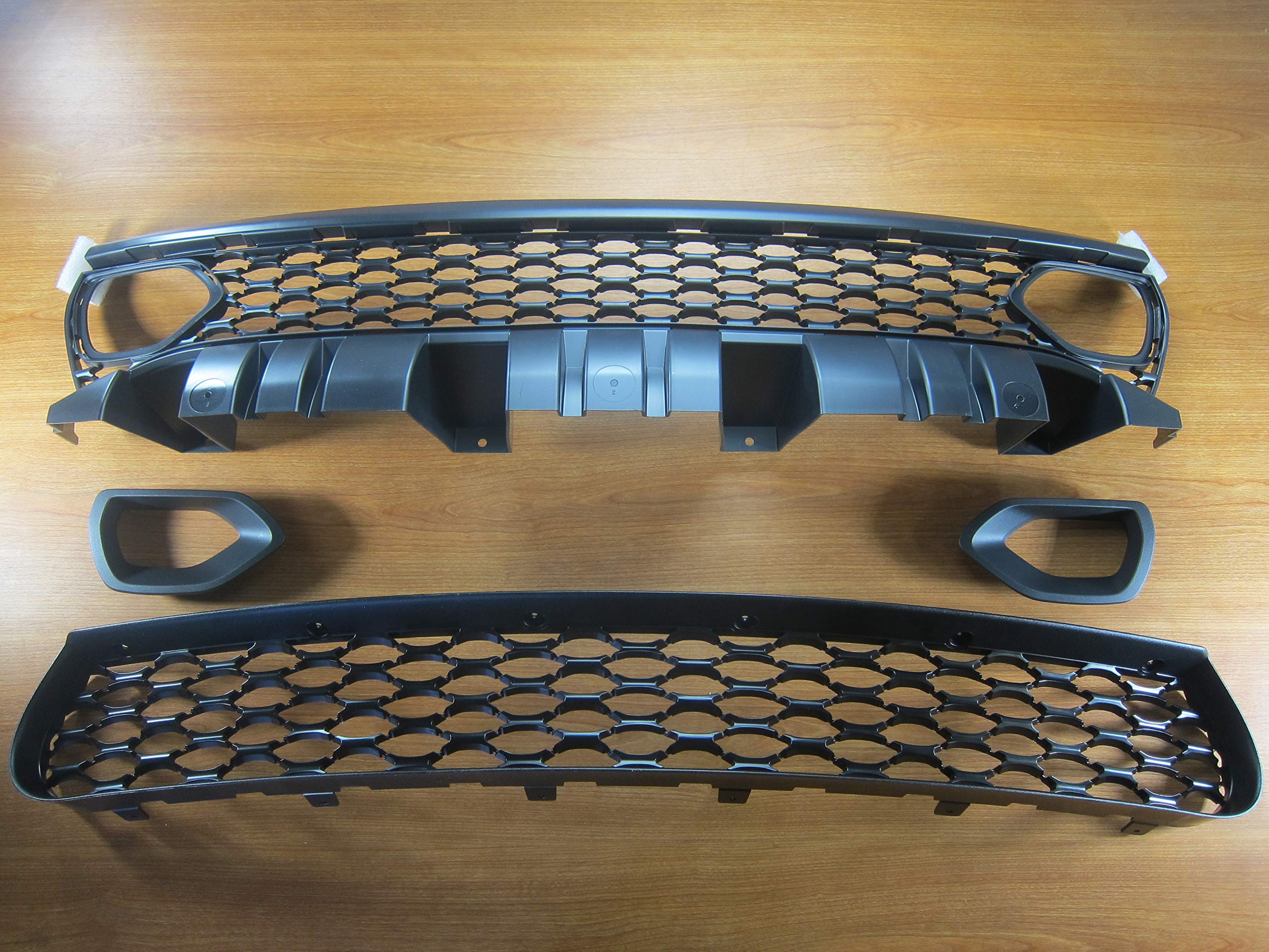 Dodge Charger SRT Scat Pack Daytona Upper & Lower Grille Air Inlet Bezel Kit - Performance Upgrade for Enhanced Airflow & Aggressive Style - Perfect for Racing & Car Shows