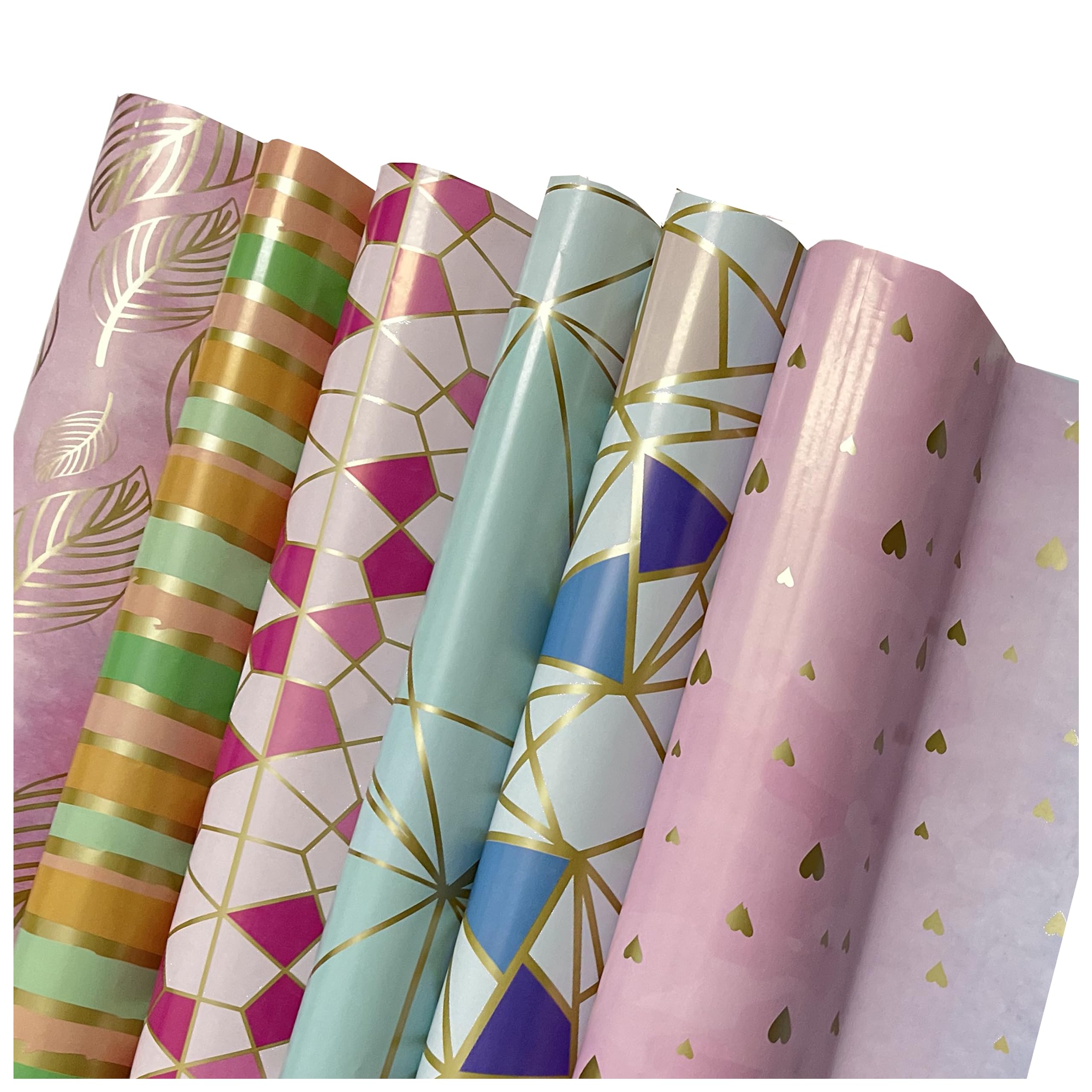 AccuPrints 6-Pack Premium Gift Wrapping Paper Sheets - High Quality Gift Wrap Roll with Multicolor Designs for Birthday, Christmas & Holiday Presents - Perfect for DIY Gift Packaging, Party Favors & Special Occasions
