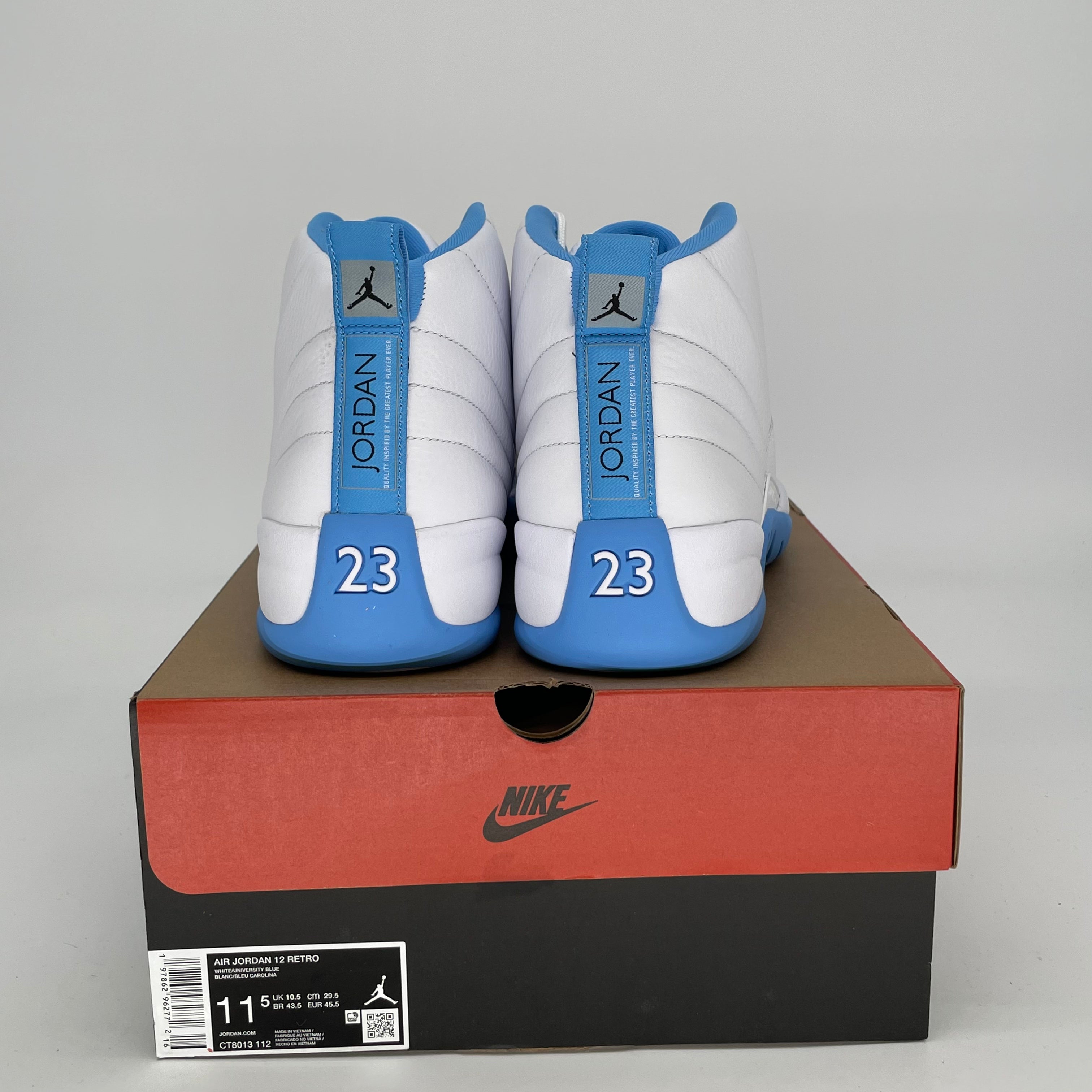 AIR JORDAN 12 MELO Basketball Shoes Men's Size 11.5 - Retro Style CT8013 112 for Streetwear & Court Performance
