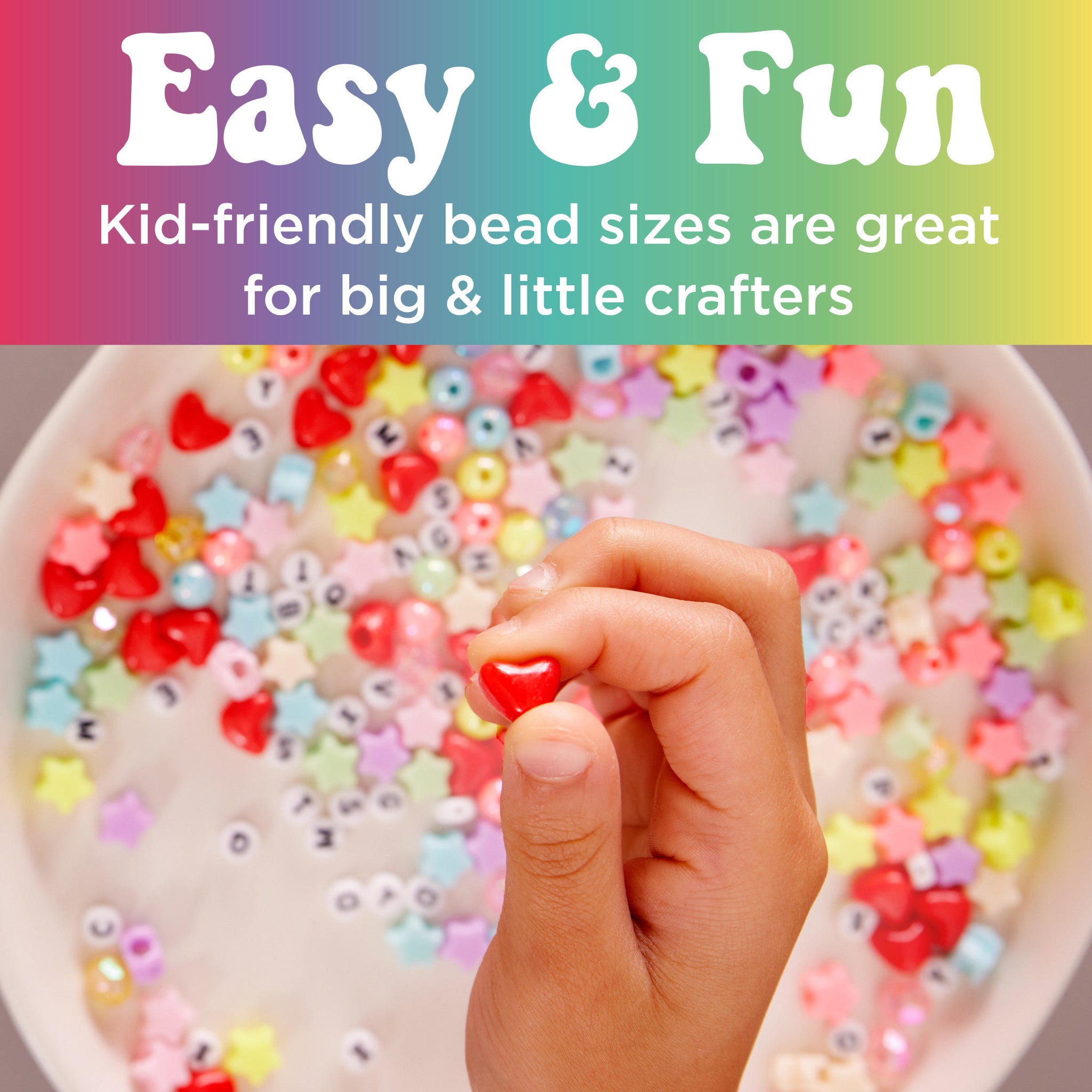 Rainbow Bead Jewelry Jar #6478000 - DIY Craft Beads for Bracelets, Necklaces & Home Decor