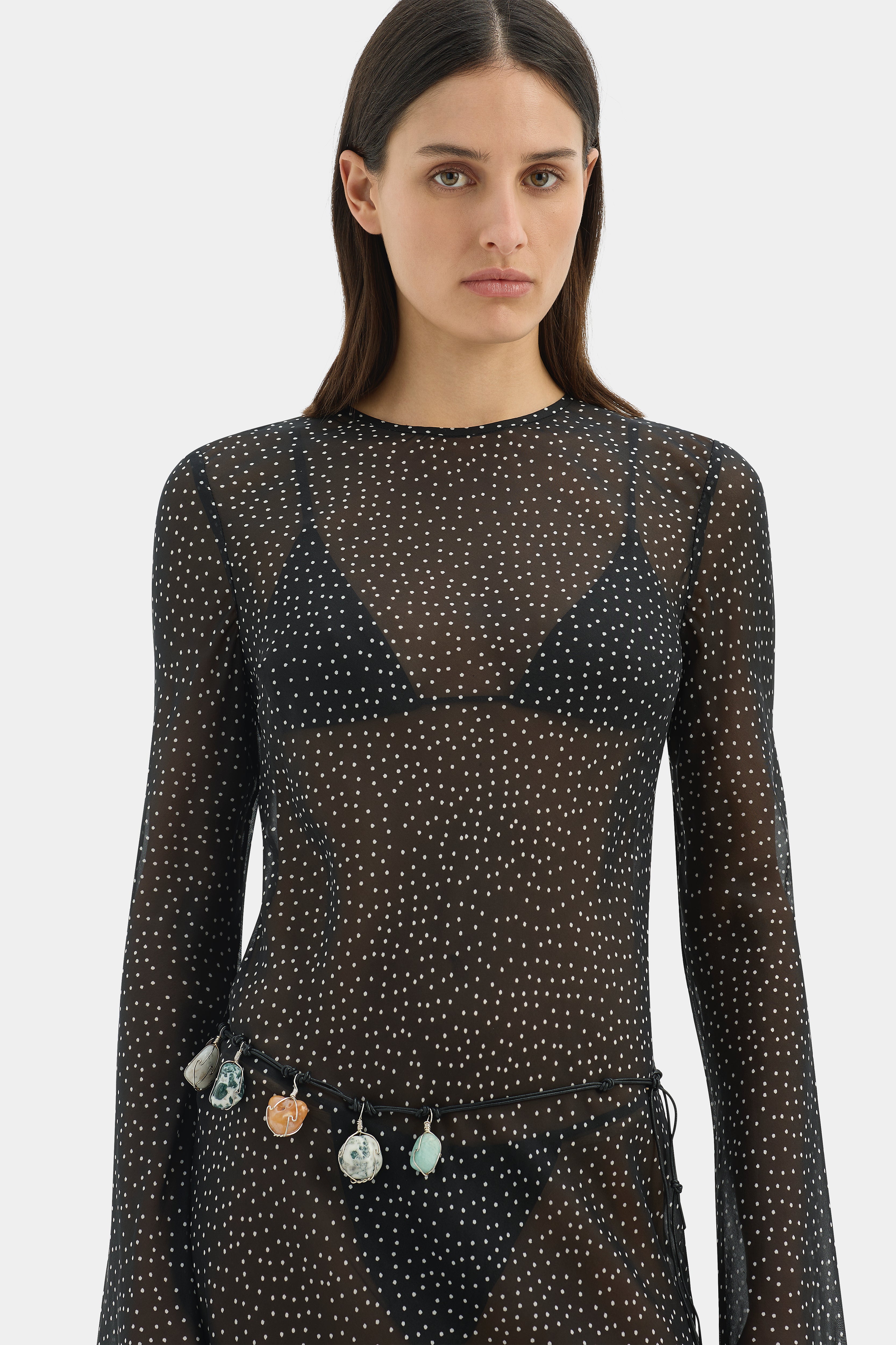 Lisander Women's Long Sleeve Casual Dress - Elegant Flowy Midi Dress for Work, Party & Fall Season