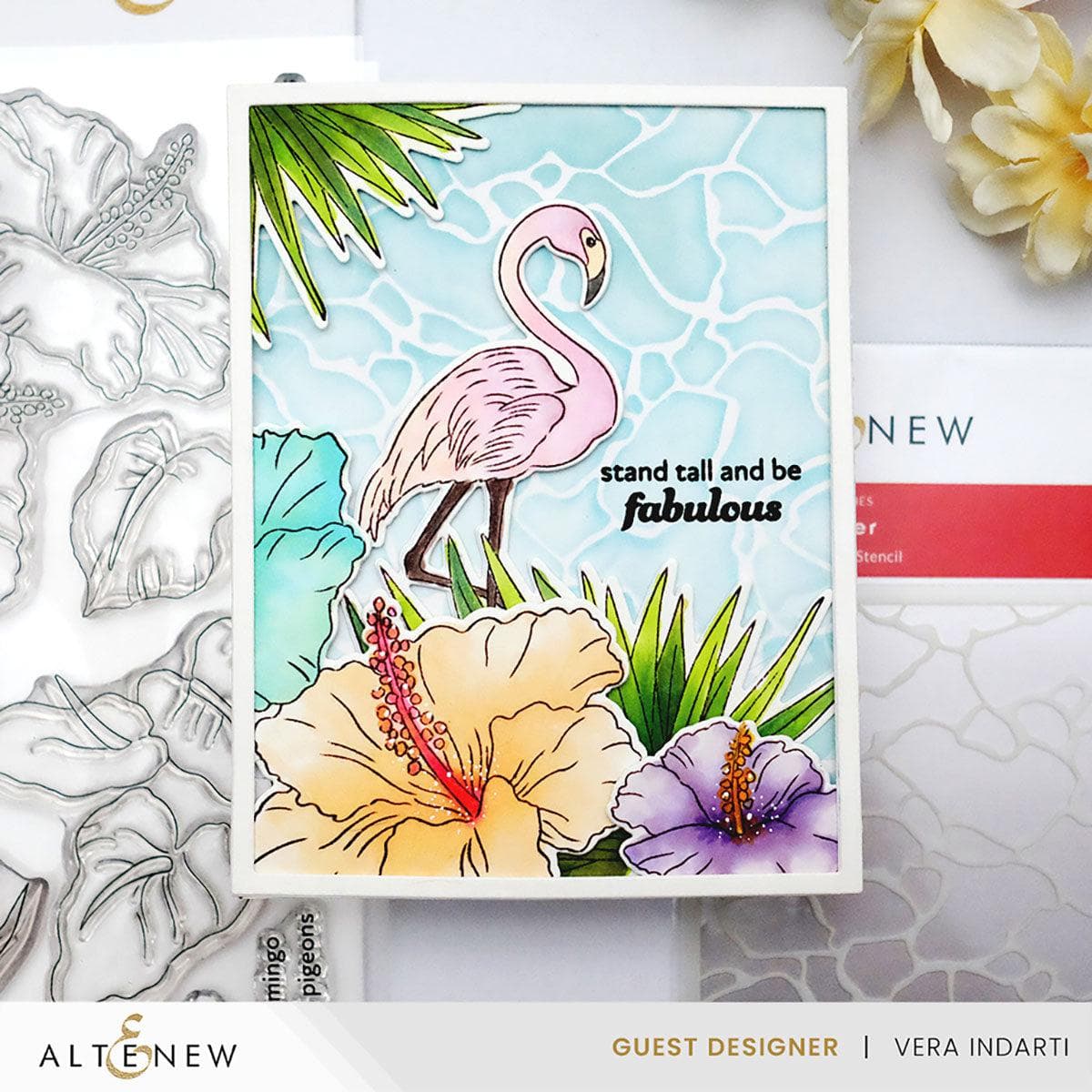 Beautiful Artificial Flowers and Flamingo Decor - Perfect for Home, Garden, and Party Decorations