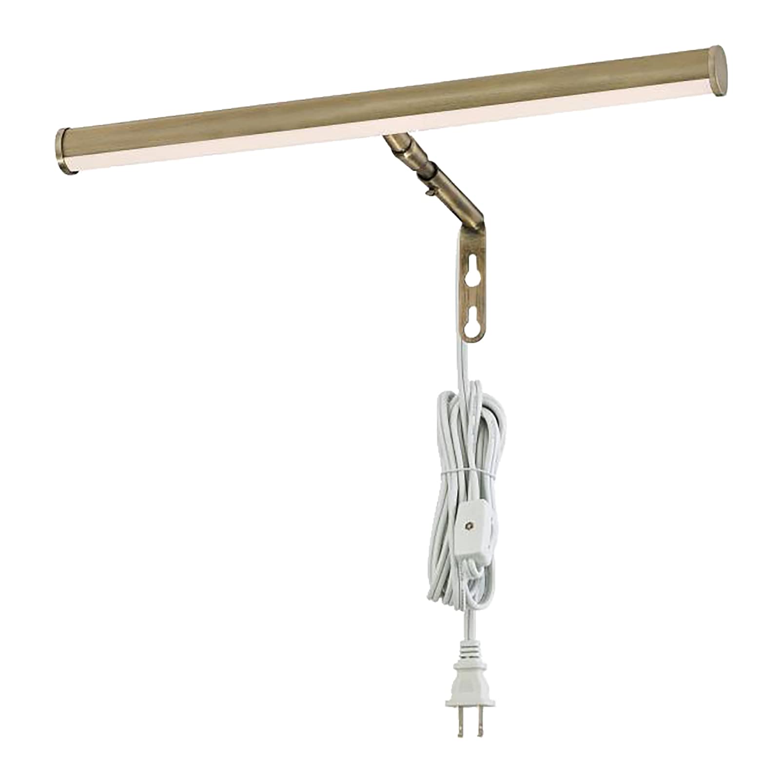 Ciata 14-Inch LED Picture Light for Wall Art - 3000K Warm White, 4W Adjustable Metal Frame Light with Inline On/Off Switch, CRI90, Antique Brass - Perfect for Gallery, Museum & Home Decor Lighting