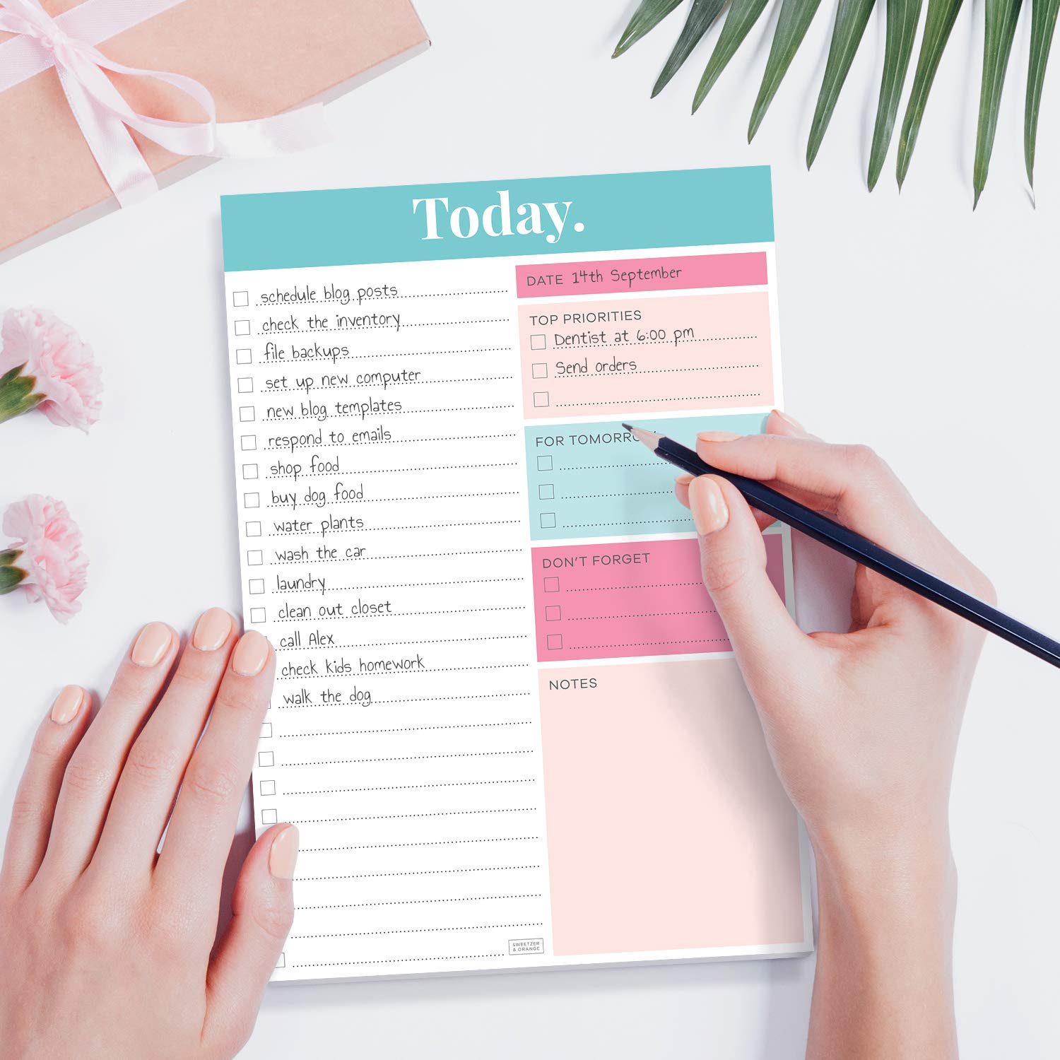 Sweetzer & Orange 2025 Daily Planner - Undated 7x10