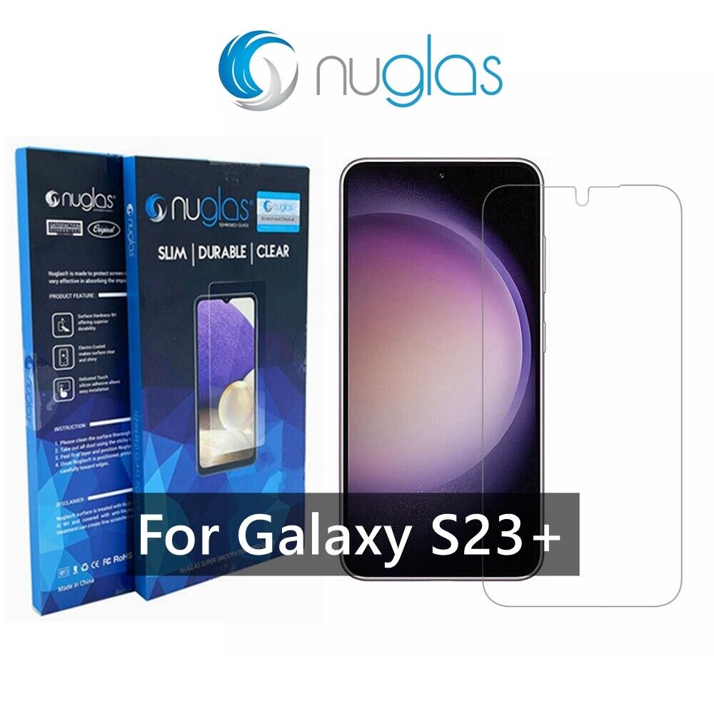 Premium Tempered Glass Screen Protector for Samsung Galaxy S23 Plus - 9H Hardness, Anti-Scratch, Bubble-Free Installation - Perfect for Daily Use, Gaming & Outdoor Activities