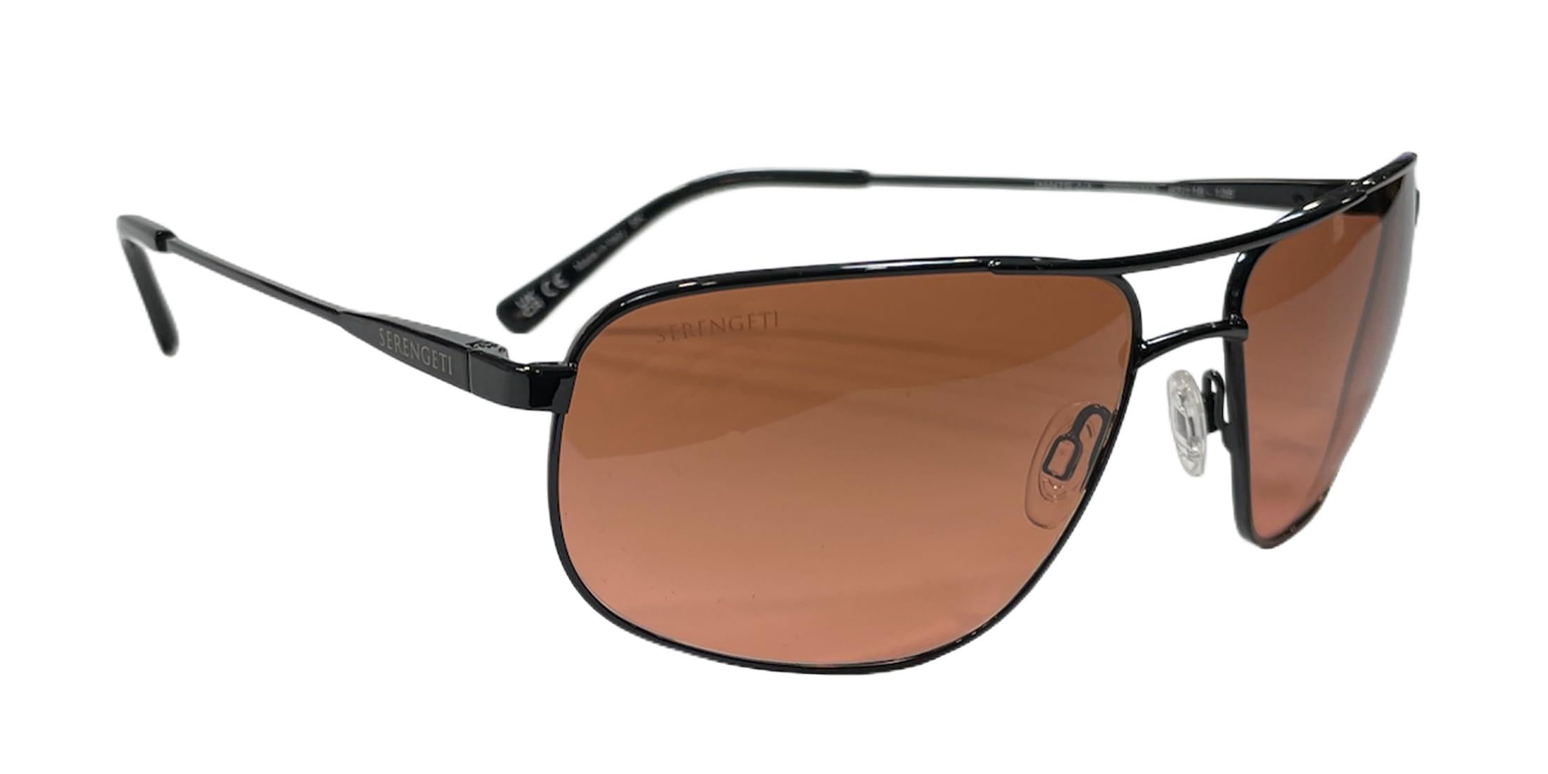 Serengeti Dante Pilot Sunglasses - Polarized Gradient Lens with Mineral Glass for UV Protection - Perfect for Driving, Outdoor Sports & Travel