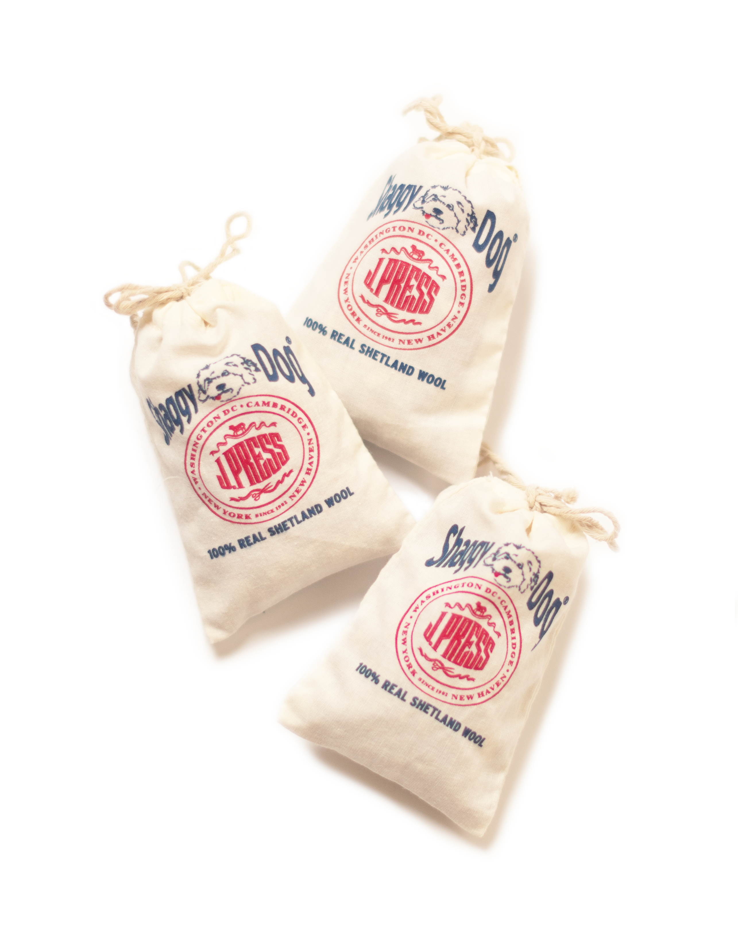 Premium Shaggy Dog Cedar Bags - Set of 3 | Natural Moth Repellent for Closets & Storage | Protect Wool, Cashmere & Delicate Fabrics | Ideal for Wardrobes, Drawers & Seasonal Clothing Storage
