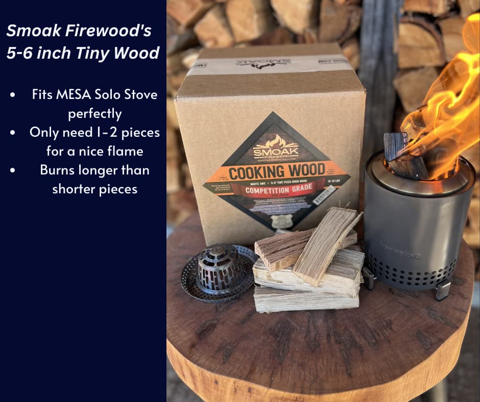 USDA Certified Kiln Dried Smoak Firewood Mini Splits - Premium Maple Wood (5-6 Inch) for Portable Pizza Ovens - 729 Cubic Inches - Perfect for Outdoor Cooking, Camping & Backyard Pizza Parties