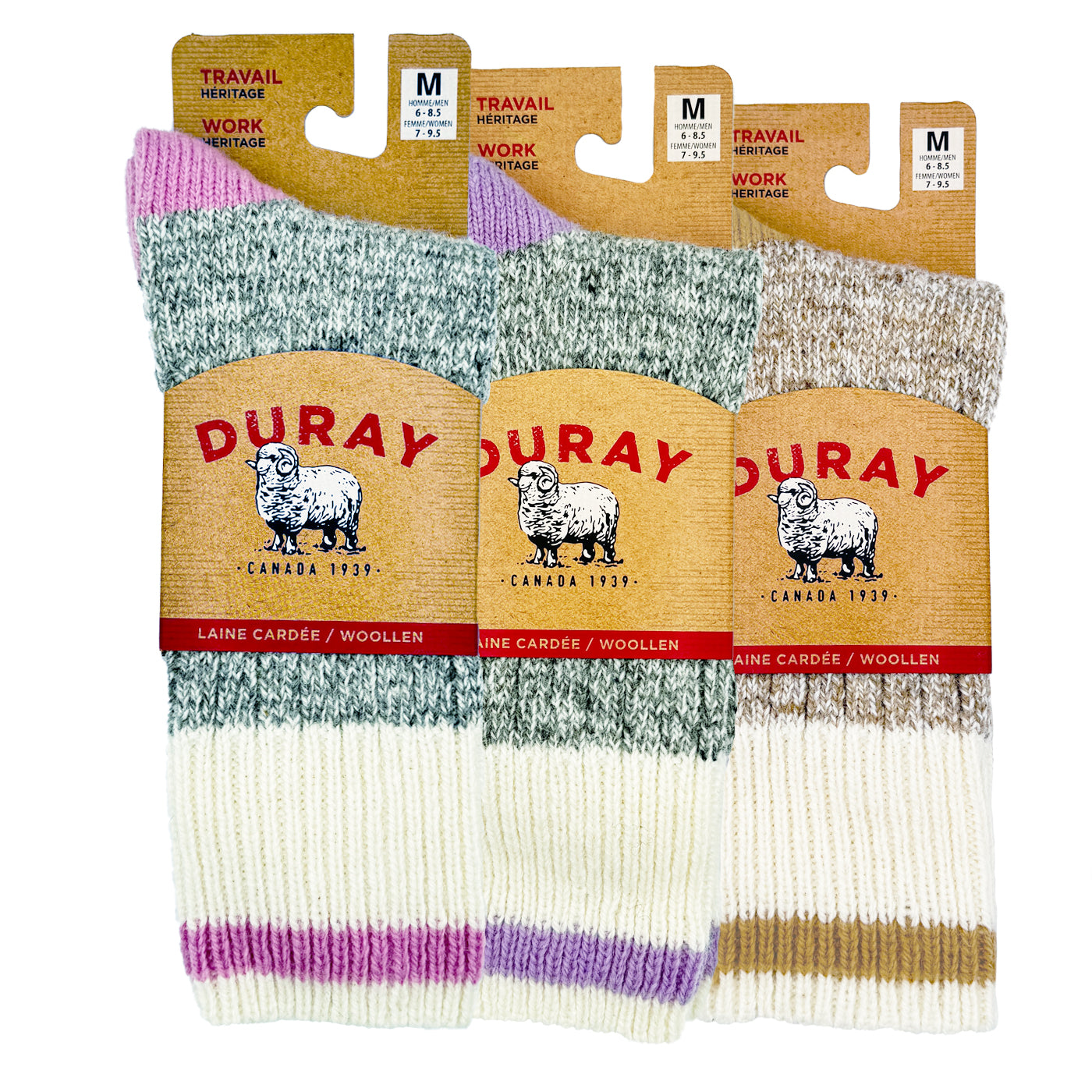 Premium Women's Heavy Duty Wool Work Socks - 3 Pack for Hiking, Winter & Outdoor Activities - Warm Thermal Crew Socks for Cold Weather & Work Boots