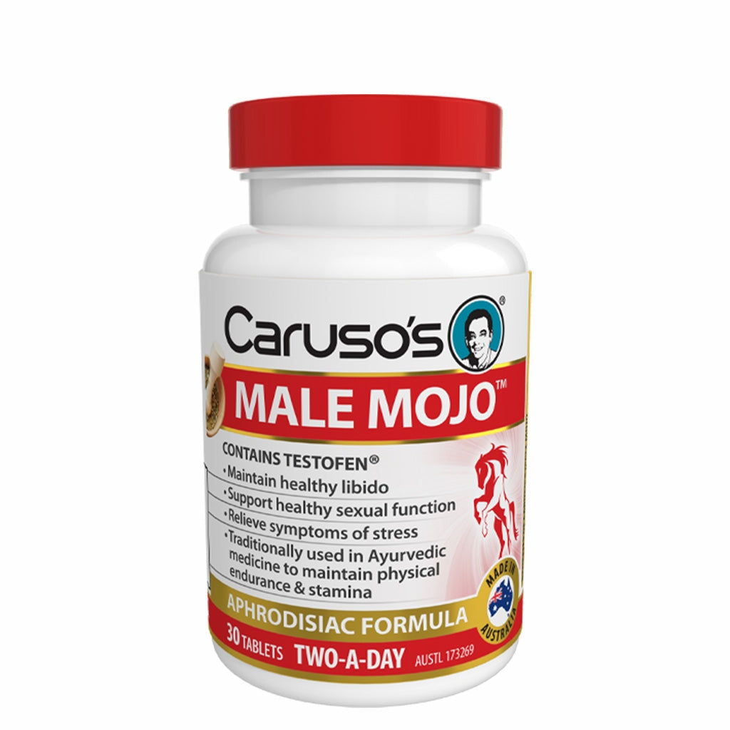 Caruso's Male Mojo - Natural Energy Booster for Men | Enhance Stamina & Vitality | Perfect for Workouts, Sports & Daily Performance