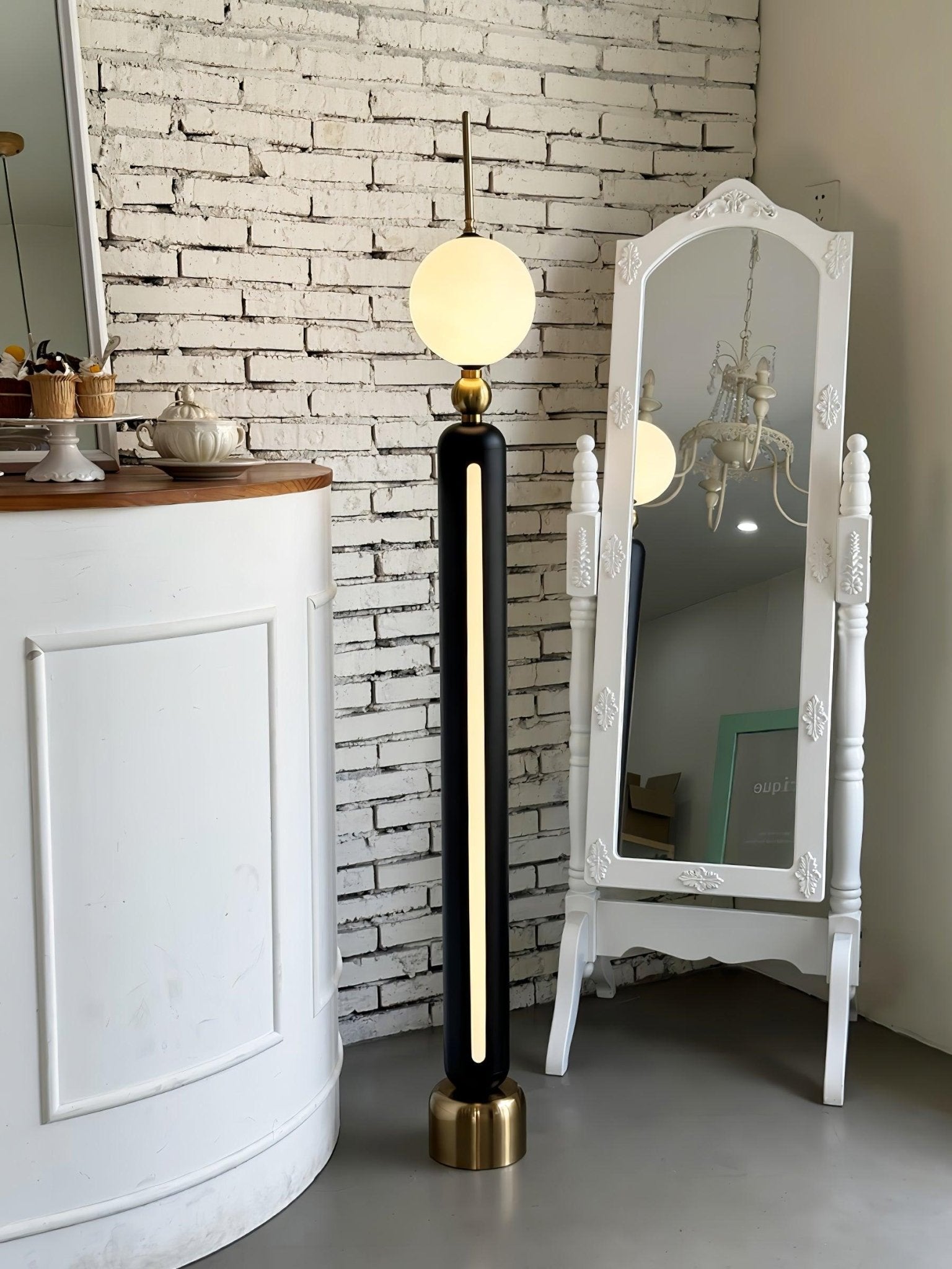 Modern LED Floor Lamp with Adjustable Brightness - Dimmable Standing Light for Living Room, Bedroom & Office - Energy Efficient Lighting Solution for Home Decor