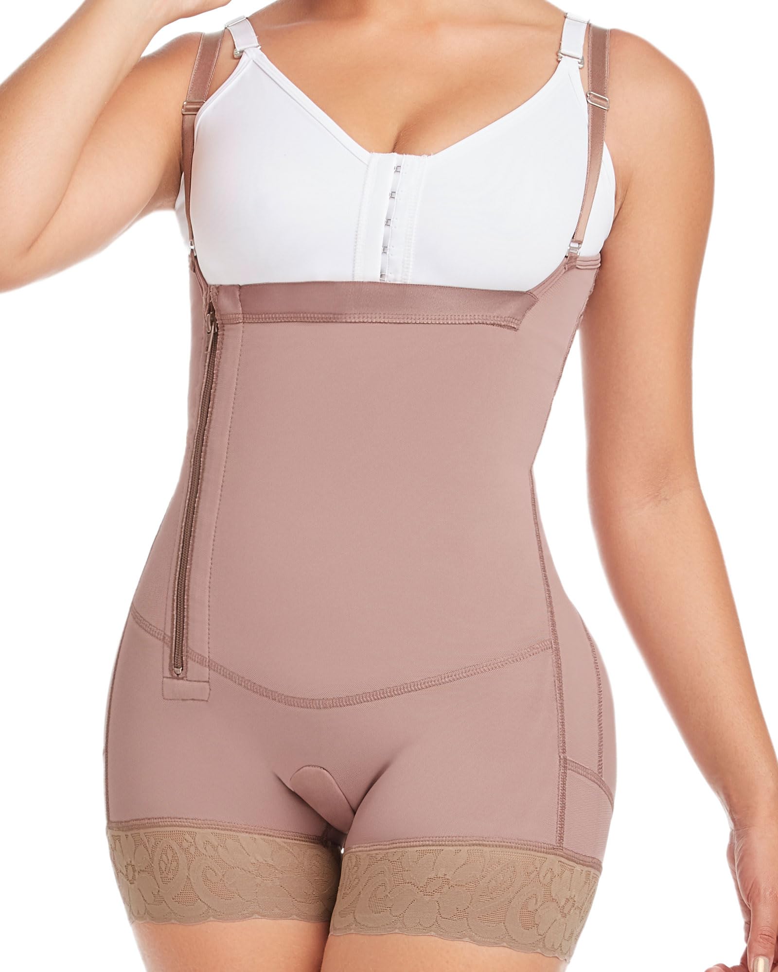 DELIÉ by Fajas DPrada 09046 Colombian Postpartum Girdle - Full Body Shaper for Women - Post Surgery Recovery & Tummy Control - Perfect for Postpartum, C-Section & Weight Loss