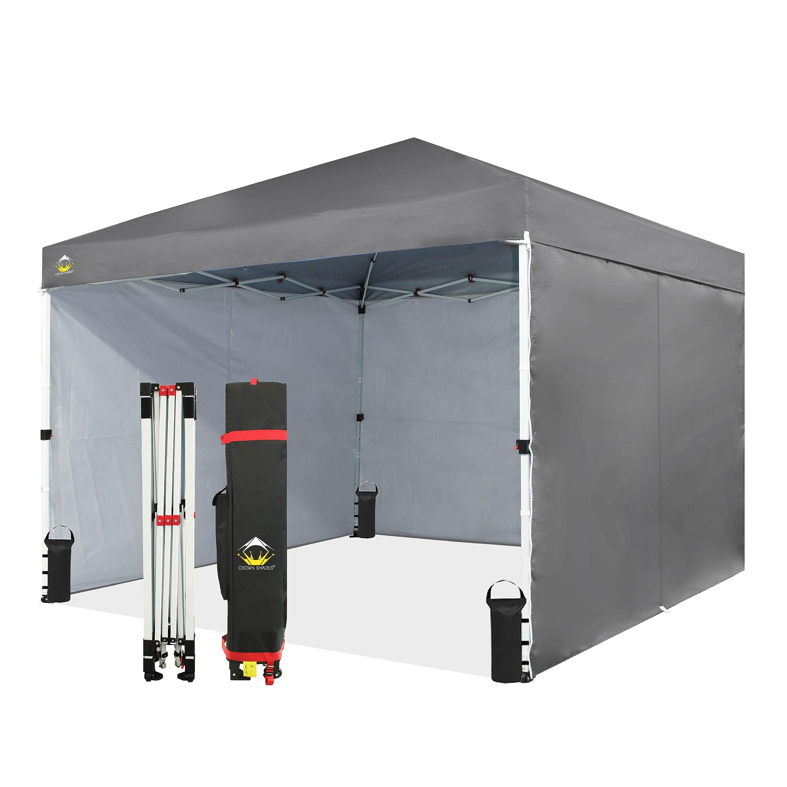 10x10 Pop Up Canopy Tent with Sidewalls - Instant Setup for Outdoor Events & Markets