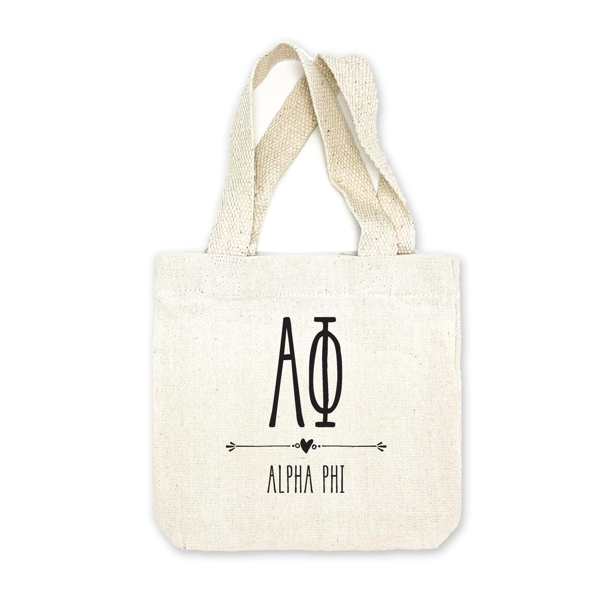 Greek Letter Sorority Mini Tote Bag - Personalized Sorority Gifts - Small Goodie Bags for College Sisters - Perfect for Rush Week, Bid Day & Sisterhood Events