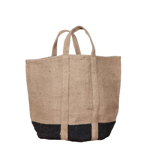Affinity Decor Large Handmade Jute Shopping Tote Bag - Eco-Friendly Reusable Grocery Bag (24