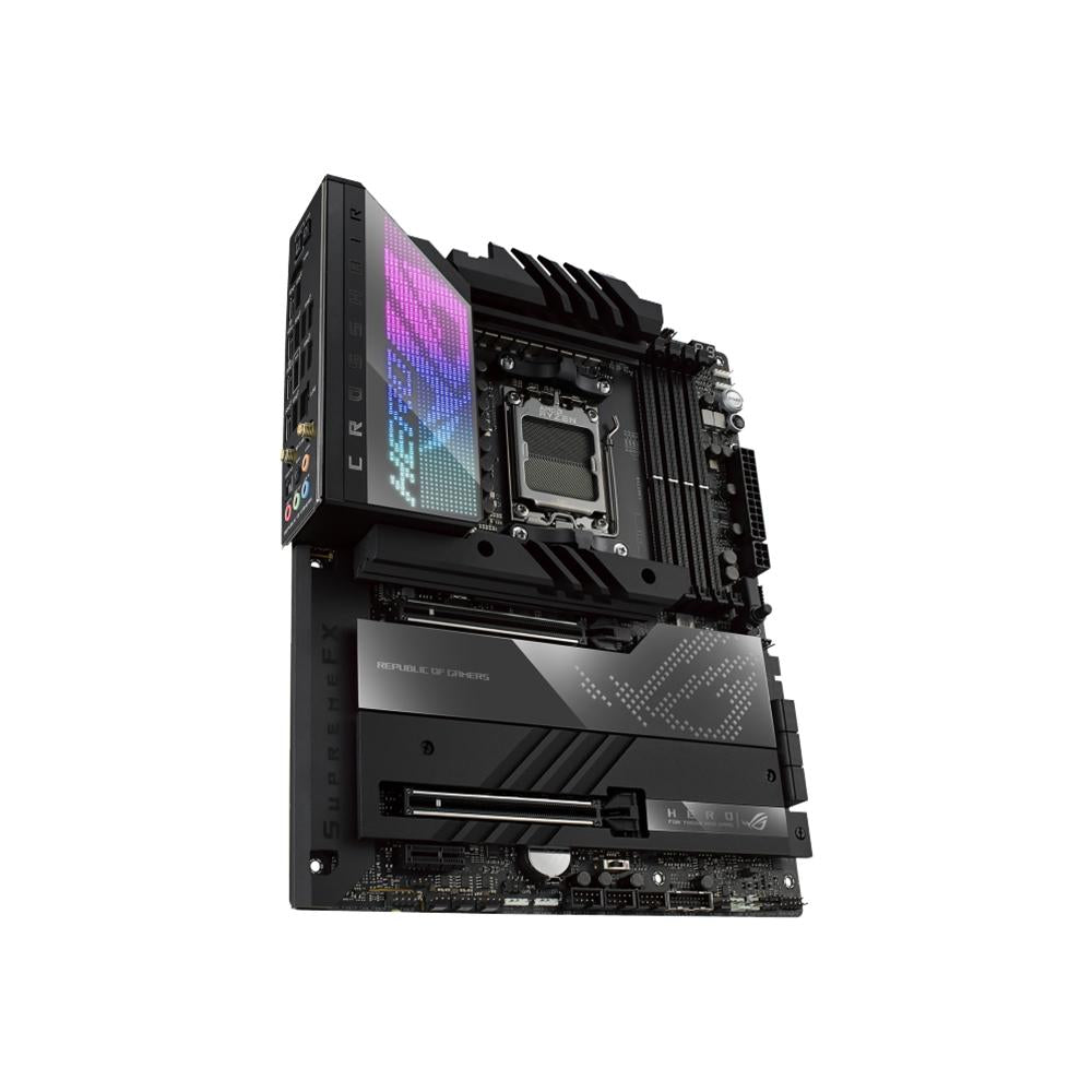 ASUS ROG CROSSHAIR X670E HERO Gaming Motherboard - AMD AM5 Socket, DDR5, PCIe 5.0, WiFi 6E - Perfect for High-End Gaming PCs and Content Creation Workstations