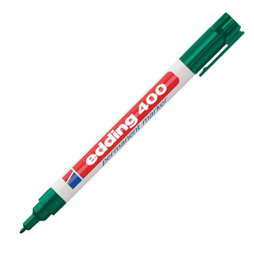 edding 400 Permanent Marker Pen Bullet Tip - Black Ink, Waterproof & Fade-Proof - Ideal for Labeling, Crafts, and Office Use