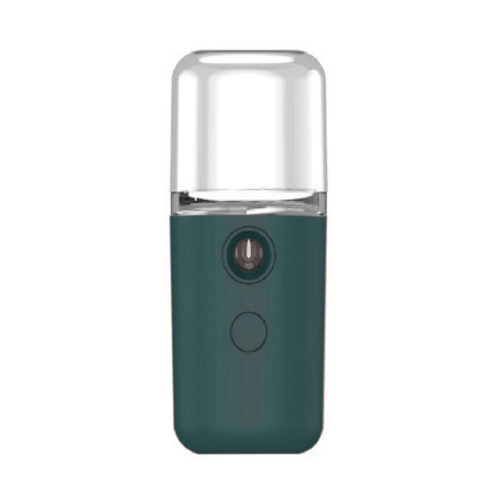 Portable Nano Mini Humidifier - Rechargeable Facial Steamer & Skincare Device for Home & Travel | Dark Green | Hydrates Skin, Sets Makeup, Relieves Dryness | Perfect for Daily Skincare Routine, Salon Treatments & On-the-Go Use