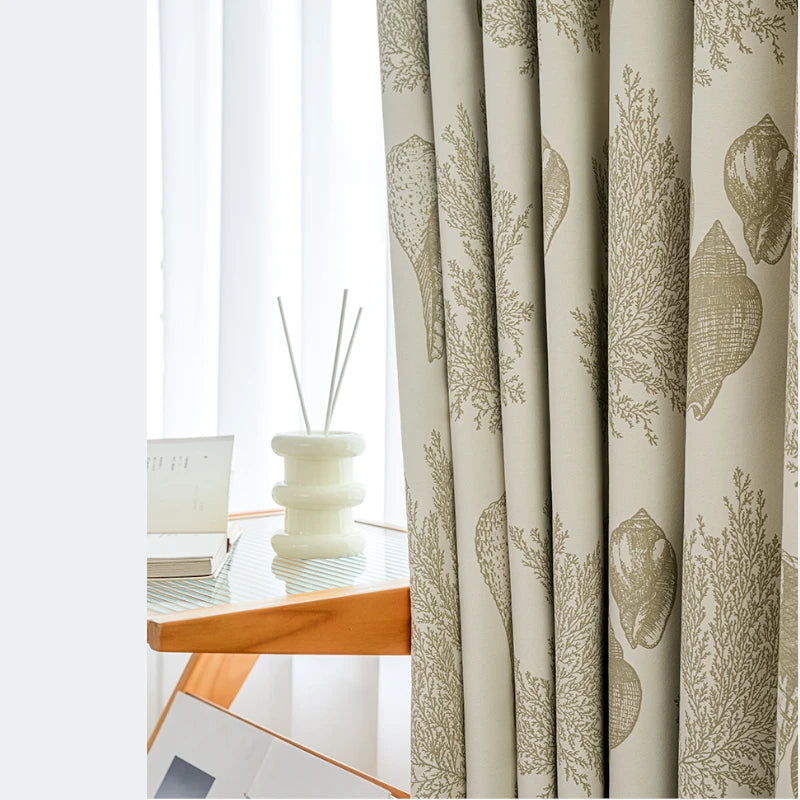 Sienna Polyester Jacquard Blackout Curtains - Custom Window Treatments for Bedroom & Living Room - Thermal Insulated, Light Blocking, Noise Reducing Drapes