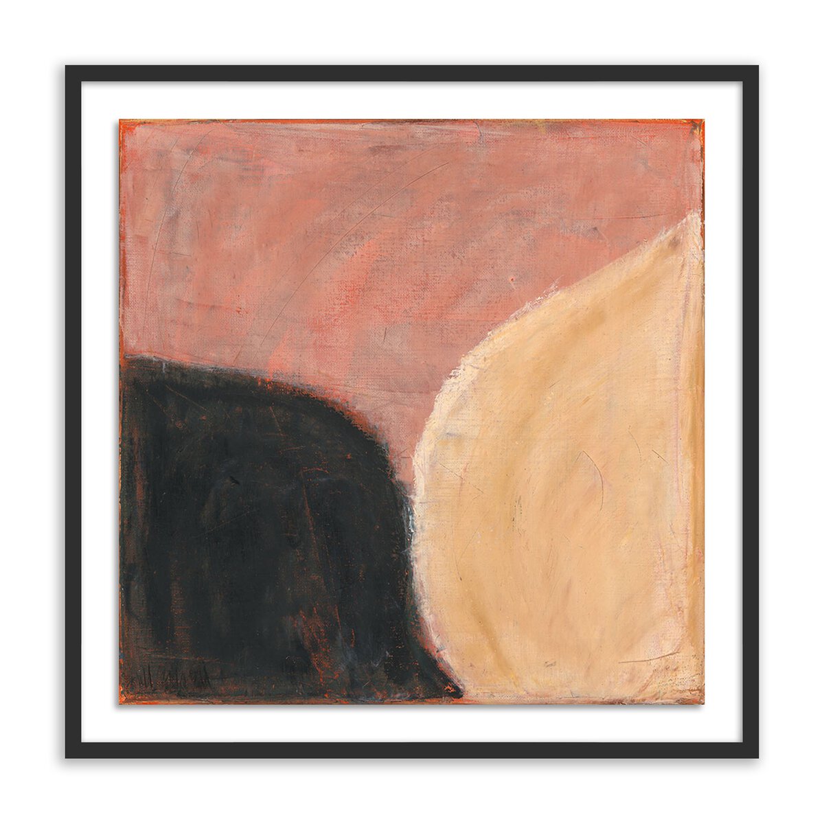 Always Open By Jill Elliott - 24X24 Inch Black Maple Framed Wall Art Print - Perfect for Living Room, Bedroom & Office Decor