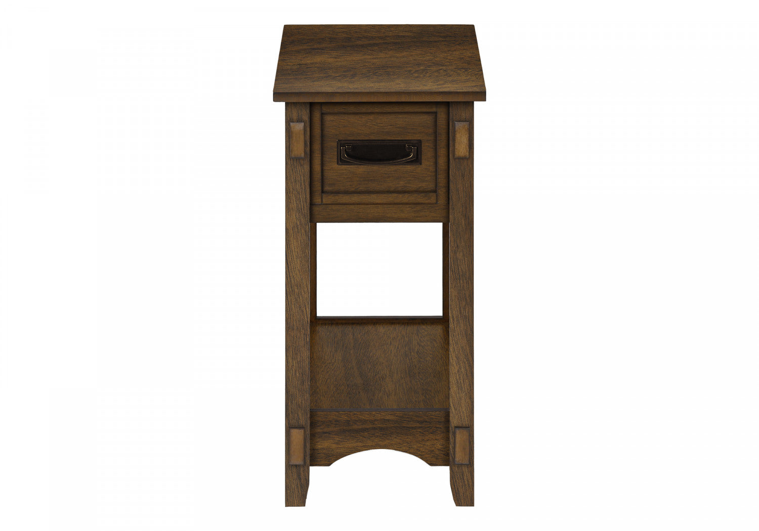 Aurea Walnut Side Table - Modern End Table for Living Room, Bedroom & Office - Stylish Small Accent Table with Wooden Finish