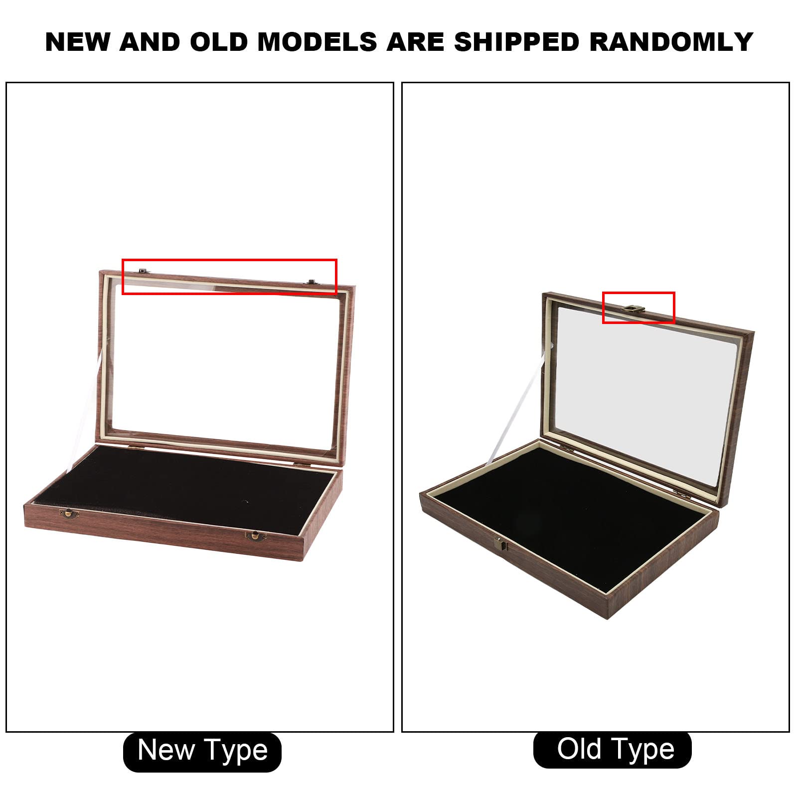 Premium PU Leather Shadow Box Display Case for Jewelry, Badges, Medals & Coins - Elegant Black Collector's Storage Box with Glass Front - Perfect for Showcasing Pins, Military Insignia, Awards & Memorabilia (Home Decor, Office Display, Gift Presentation)