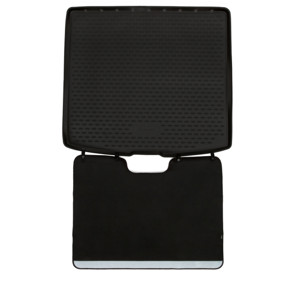 Renault Captur 4/2016 On Cargo Liner with Bumper Protector - Waterproof Trunk Mat for SUV - EXP.ELEMENT.SET.011 - Perfect for Road Trips & Pet Transport