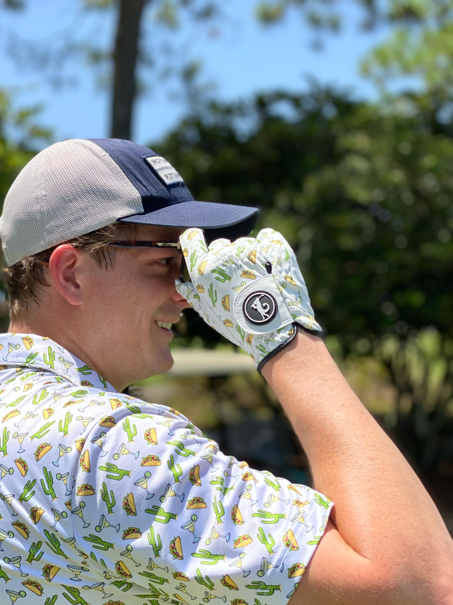 Chameleon Golf Gloves for Men - Right Handed Breathable Golf Gloves with Premium Grip - Perfect for Golfing, Driving Range Practice & Outdoor Sports Activities