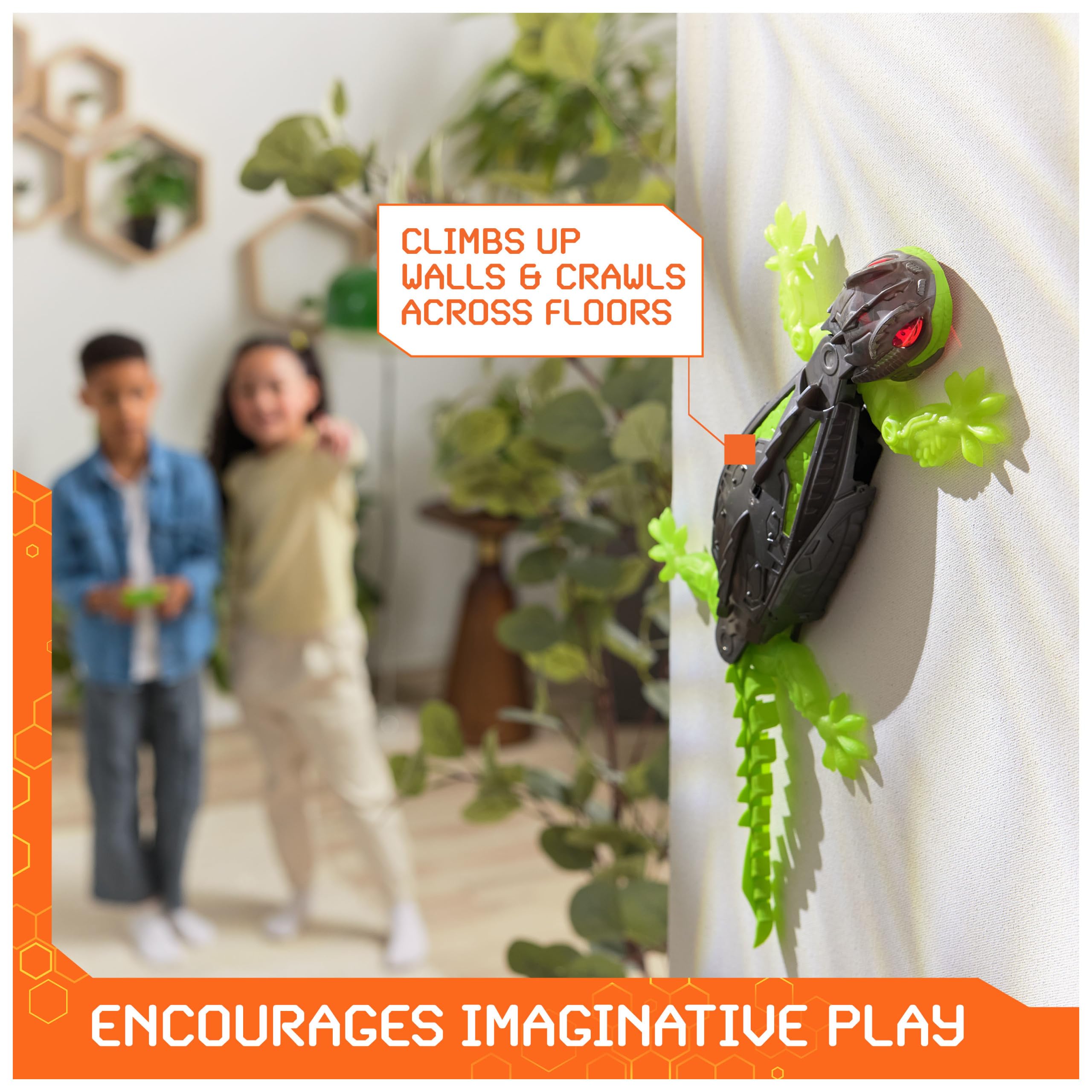 Rechargeable Remote Control Wall Climbing Gecko Robot Toy - Fun RC Climbing Toy for Kids Ages 4+ | Perfect for Birthday Gifts, STEM Learning & Indoor Playtime