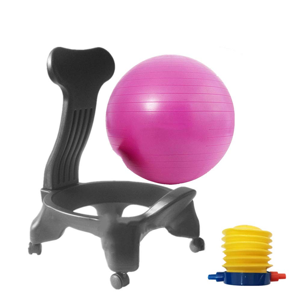 Explosion-Proof Yoga Ball Chair for Balance & Core Strength - Perfect for Pilates, Postnatal Recovery, Office, Gym or Home Use - Ergonomic Seating Solution for Pregnancy, Fitness & Work