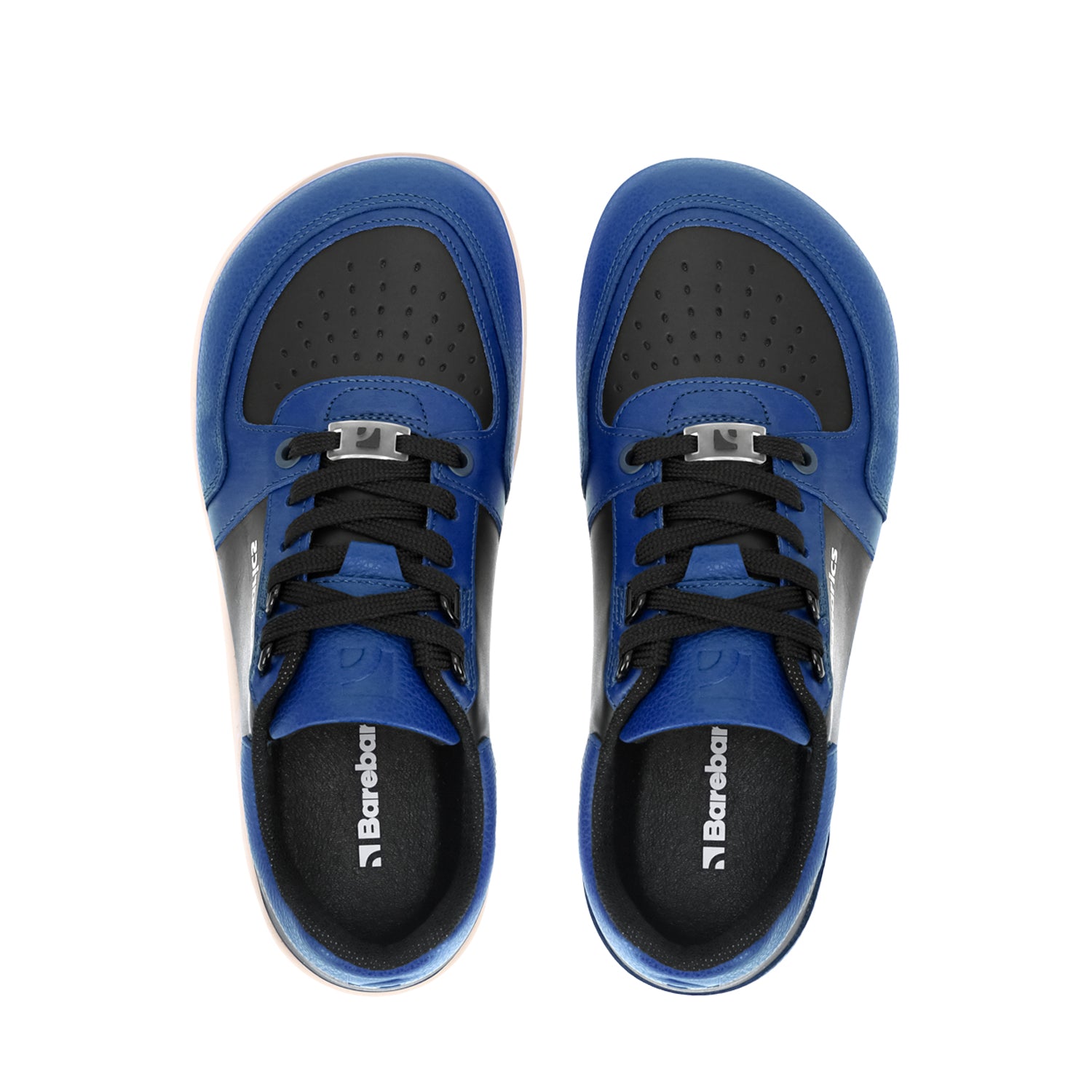 Barefoot Sneakers for Men & Women - Barebarics Wave Black & Blue Minimalist Shoes | Lightweight, Flexible & Comfortable for Running, Walking & Everyday Wear