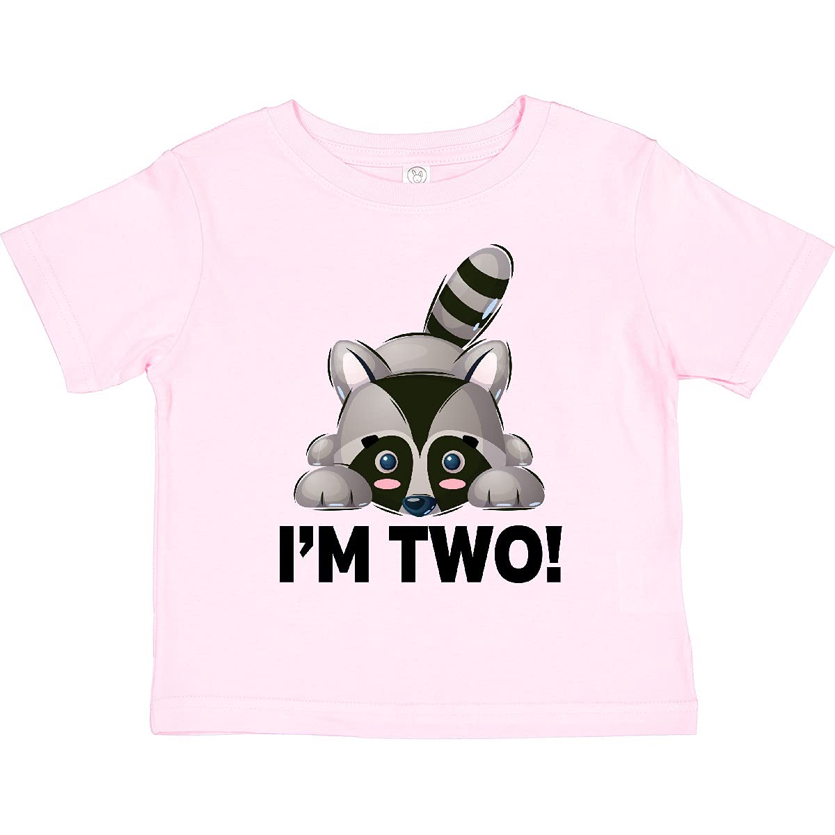 Inktastic 2nd Birthday Raccoon Graphic Toddler T-Shirt for Boys & Girls - Cute Animal Themed Outfit for 2 Year Old Birthday Party & Casual Wear