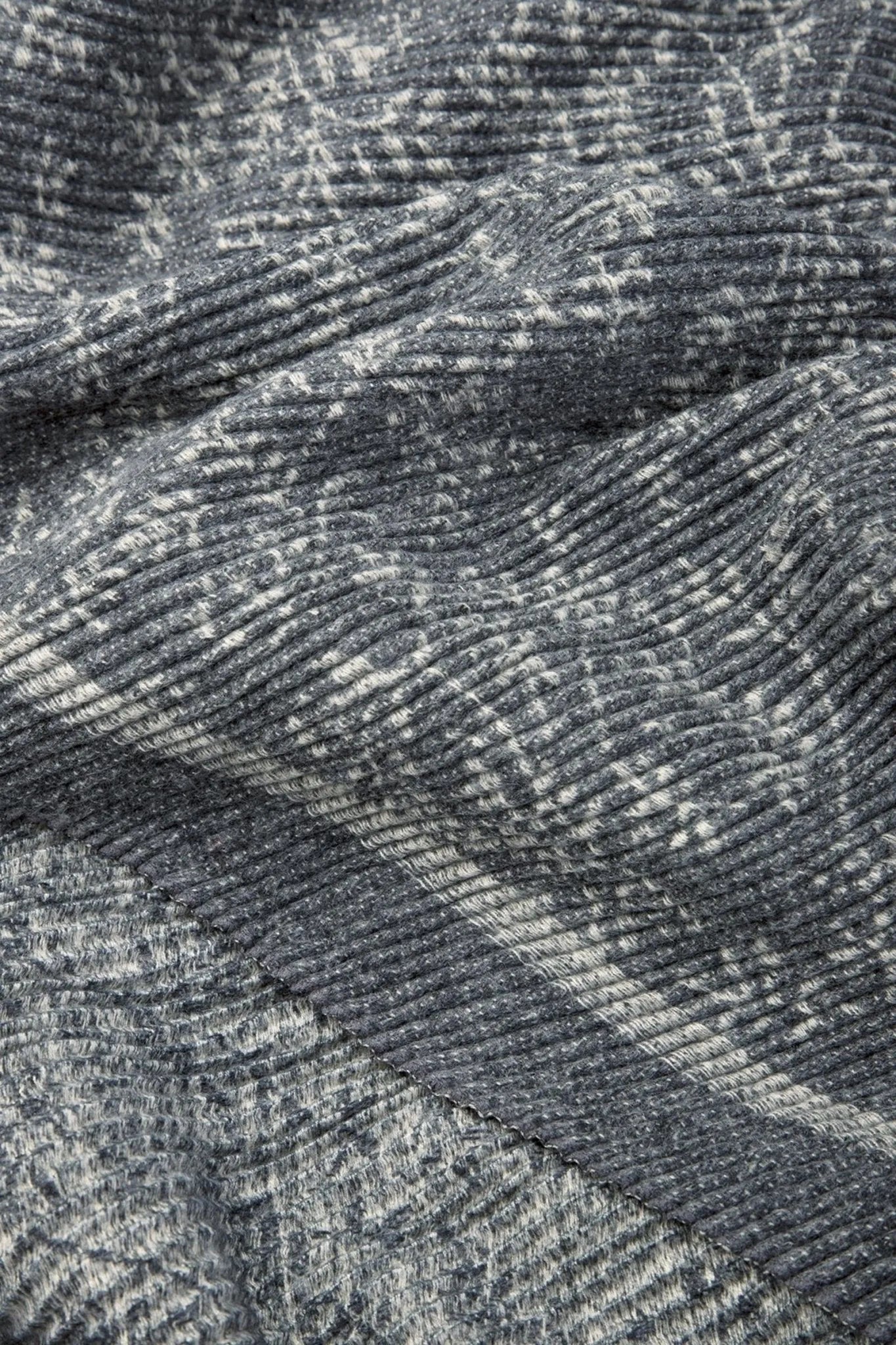 Floral Crinkle Reversible Winter Scarf - Soft & Warm Fashion Accessory for Women - Perfect for Cold Weather, Office Wear & Holiday Outfits