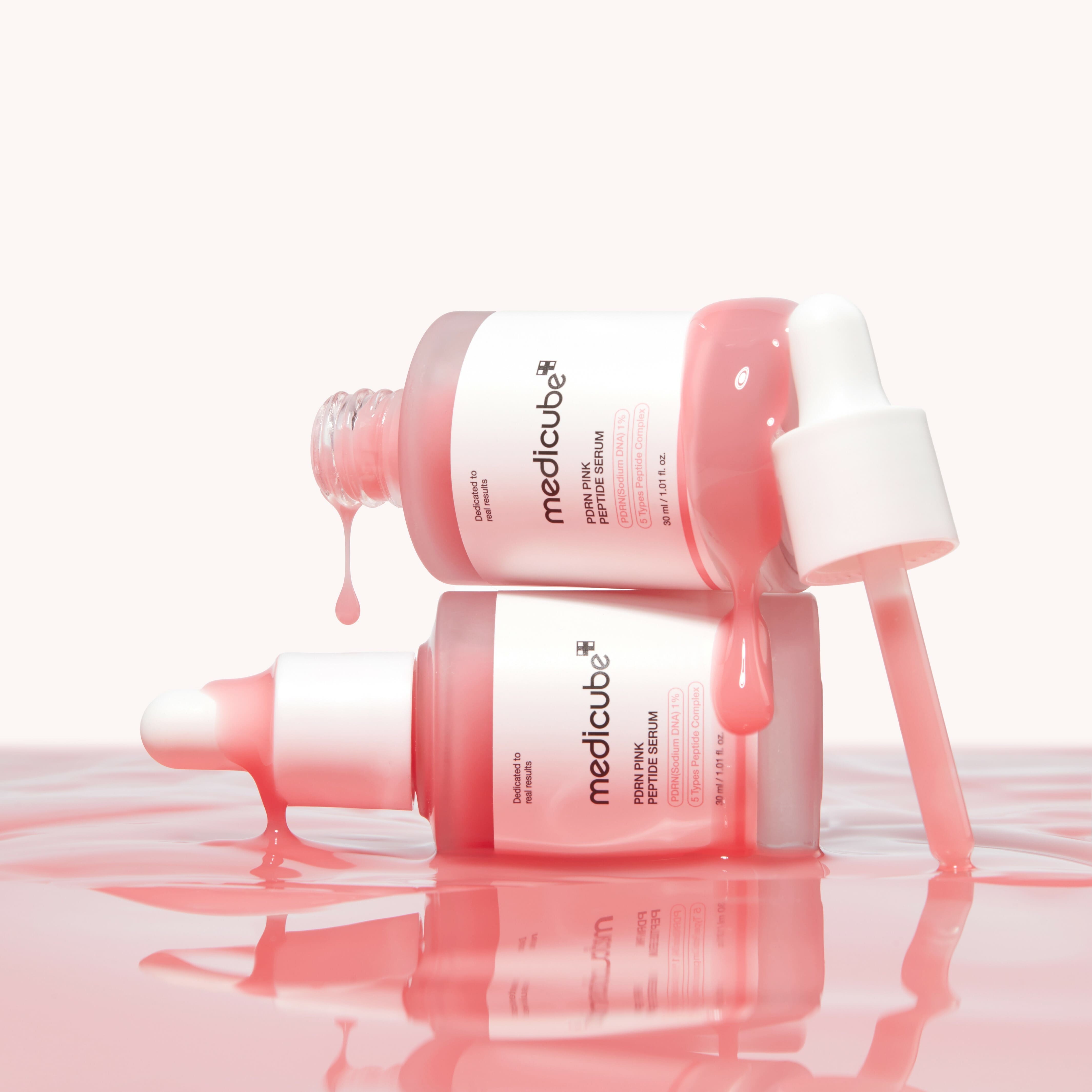 Medicube PDRN Pink Peptide Serum 30ml - Anti-Aging Face Serum with Peptides & PDRN for Wrinkles & Skin Repair - Perfect for Night Routine & Daily Skincare