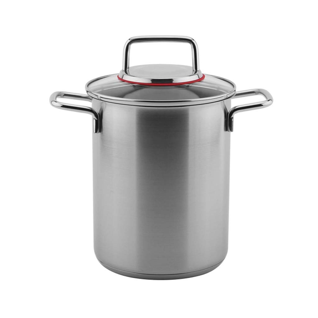 Stainless Steel Asparagus Steamer Pot with Frying Basket - Deep Stock Pot for Cooking, Boiling & Frying - Perfect for Home Kitchen, Restaurants & Healthy Meal Prep