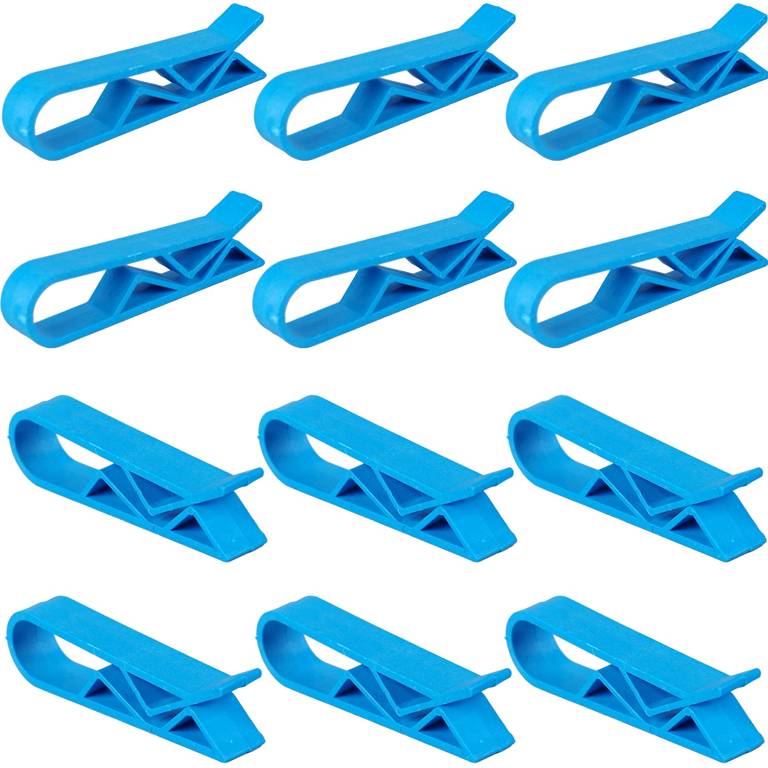 20Pcs Heavy-Duty Plastic Trash Bag Clips for Kitchen & Bathroom - Anti-Slip Garbage Can Clamps, Waste Basket Holder - Perfect for Securing Trash Bags in Homes, Offices, and RVs