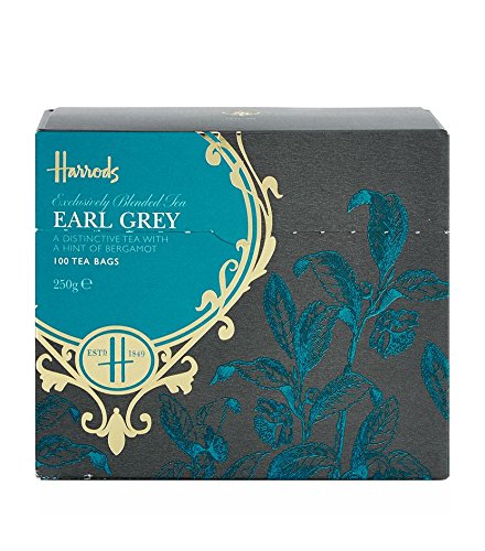 Harrods No.42 Earl Grey Tea - 100 Premium Tea Bags | Loose Leaf Black Tea Blend with Bergamot | Perfect for Afternoon Tea, Gifts & Relaxation
