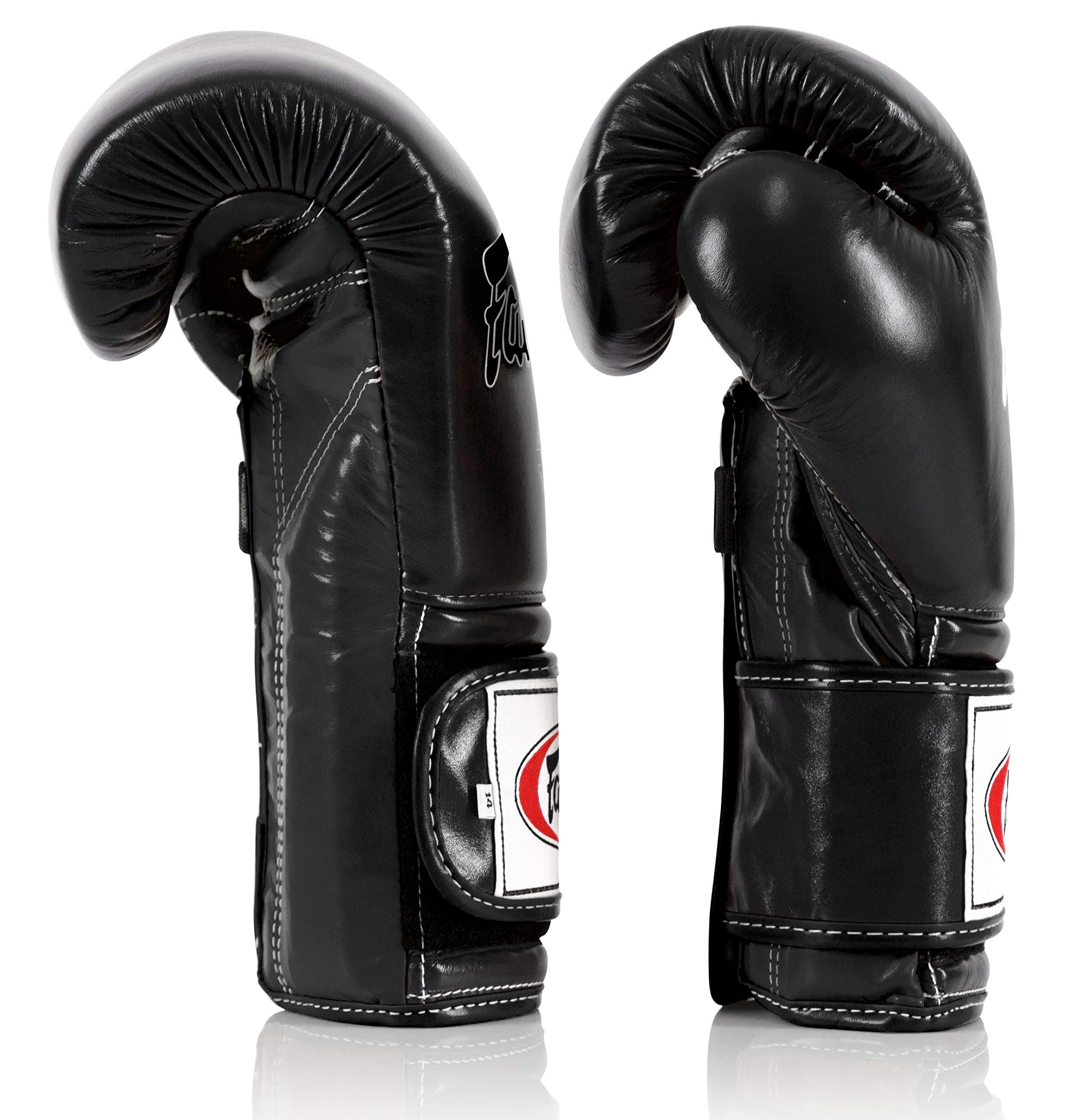 Fairtex BGV9 Muay Thai Boxing Gloves for Professionals - Mexican Style MMA Training Gloves for Hard Hitters - Lightweight & Shock Absorbent Punching Gloves for Boxing, Kickboxing & Martial Arts Training