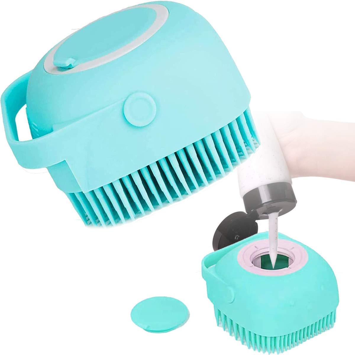 **HBD SALES Soft Silicone Bath Brush with Hook – Multifunctional Body Scrubber for Adults & Babies – Non-Toxic Back Massager, Dirt & Mud Remover – Perfect for Showers, Bubble Baths & Spa Days – Multicolor, 1 Piece**