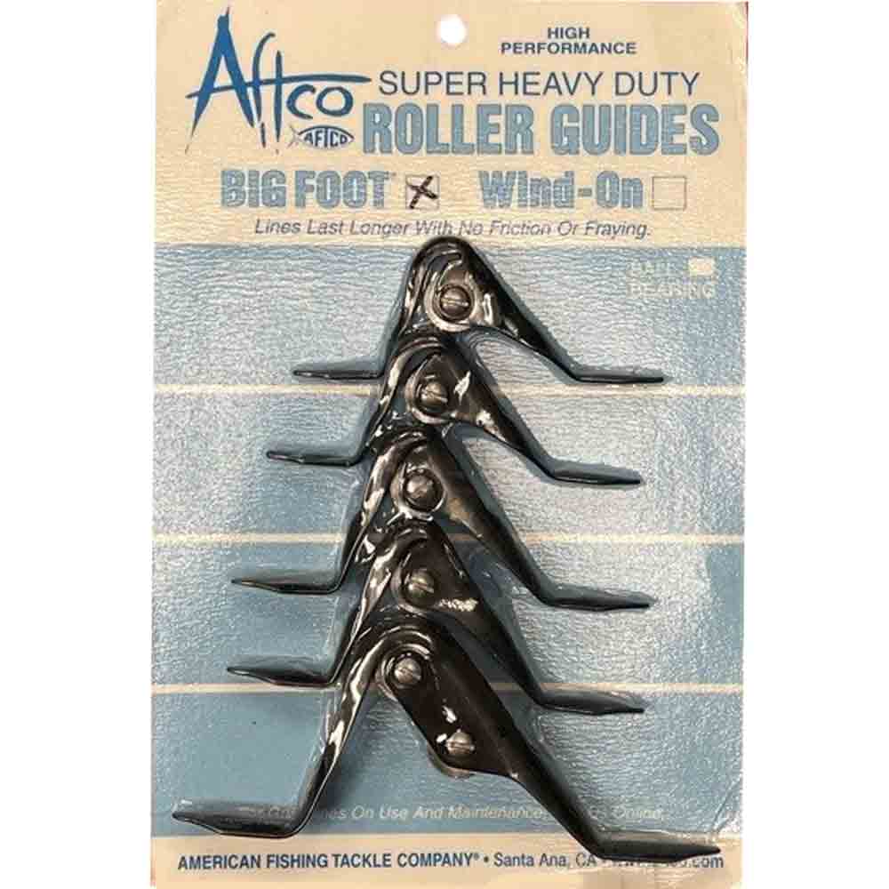 Aftco Big Foot Wind on Roller Guide Set - Saltwater Fishing Rod Guides for Offshore & Surf Fishing - Perfect for Trolling, Casting & Heavy Duty Angling