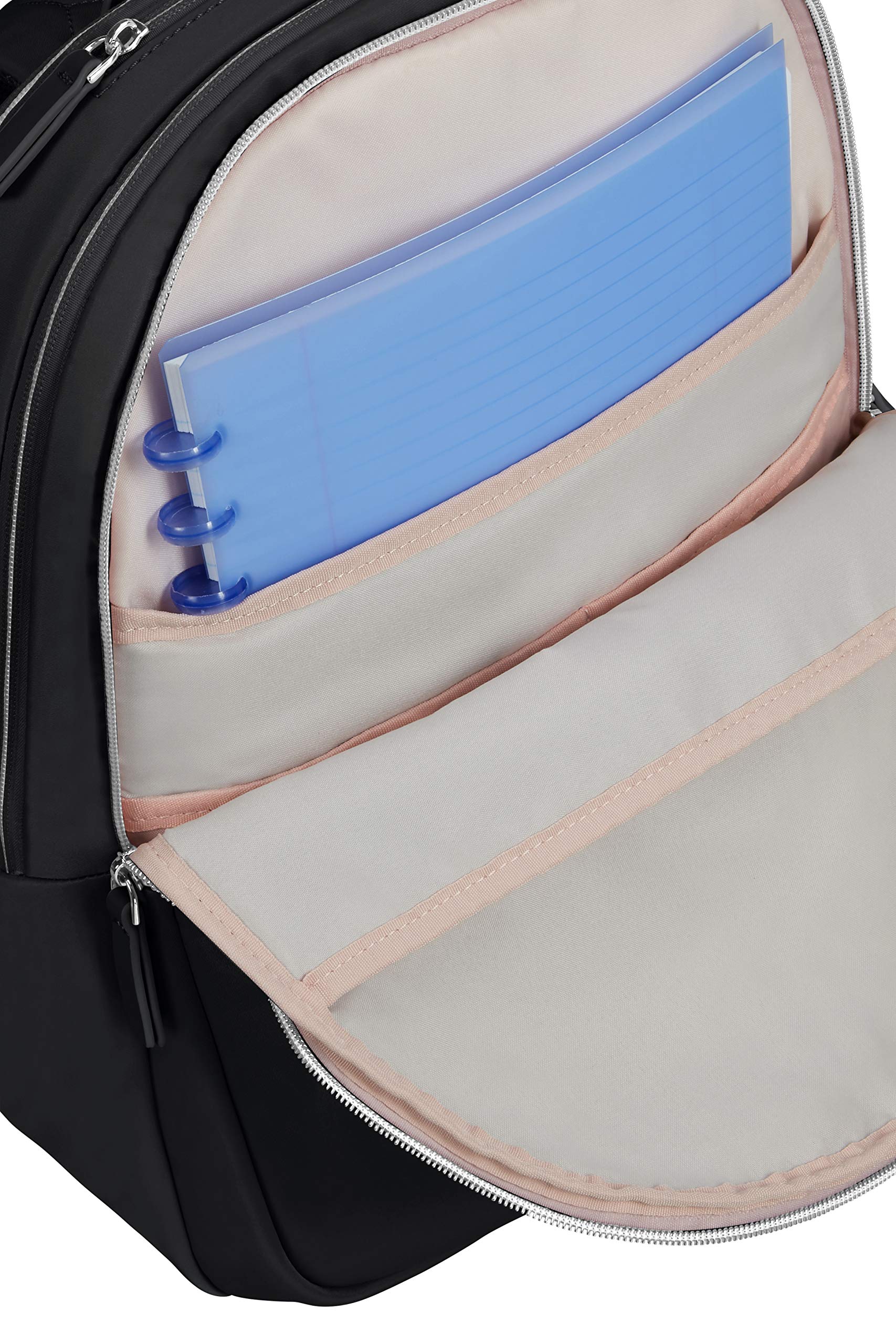 Samsonite Women's 15.6 Inch Laptop Backpack - Lightweight Business Travel Backpack with USB Charging Port, Water-Resistant & Spacious Design (Black, 19L) - Perfect for Work Commute, College & Airplane Carry-On