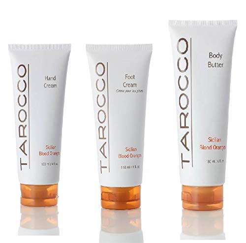 Baronessa Cali TAROCCO Gift Set - Luxurious Hand Cream, Foot Cream & Body Cream for Dry Skin Care, Perfect for Spa Day, Gifts & Self-Care Routine